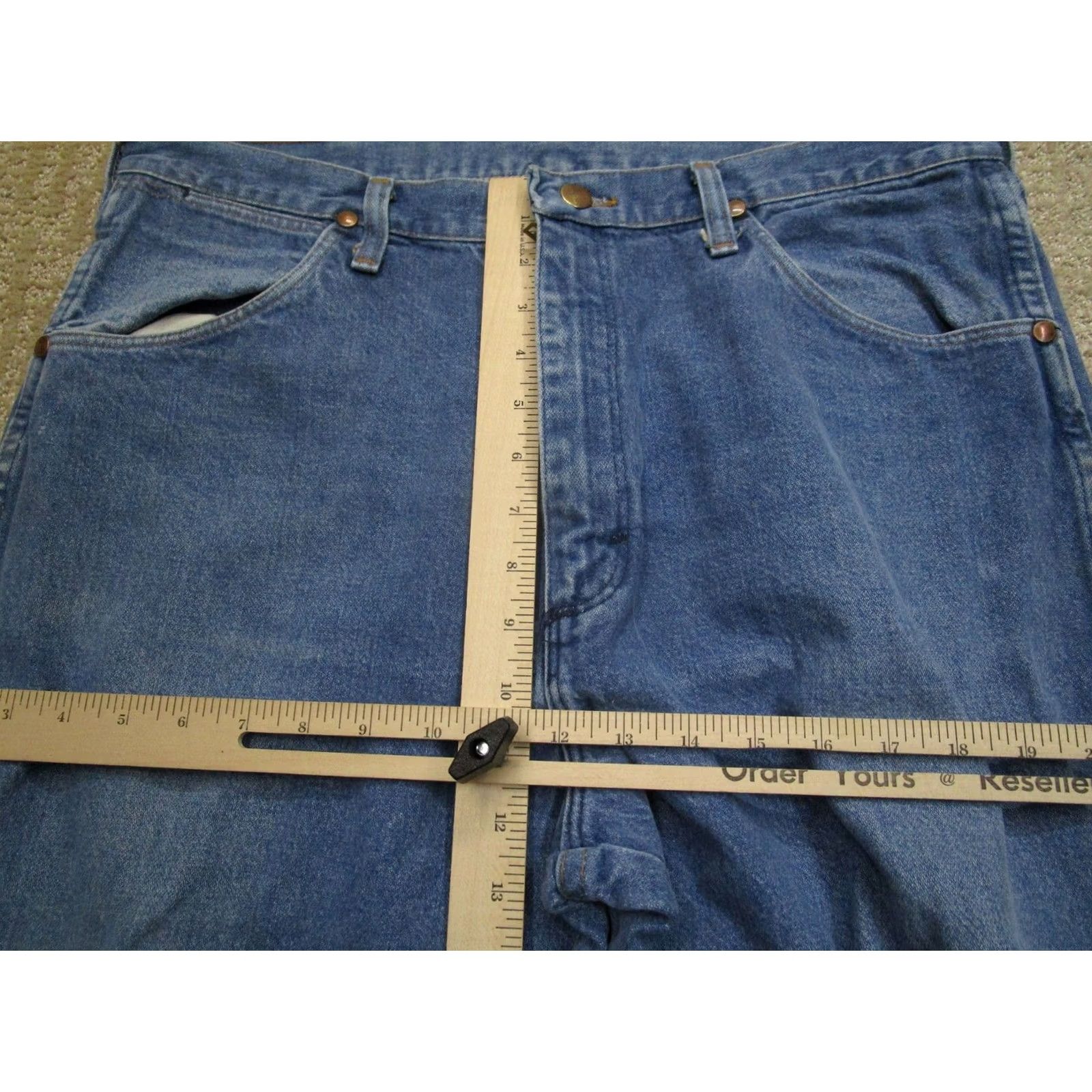 Wrangler Wrangler Jeans Men 34x33 Blue Cowboy Cut Original Fit Western Jeans Faded Size US 34 / EU 50 - 7 Thumbnail