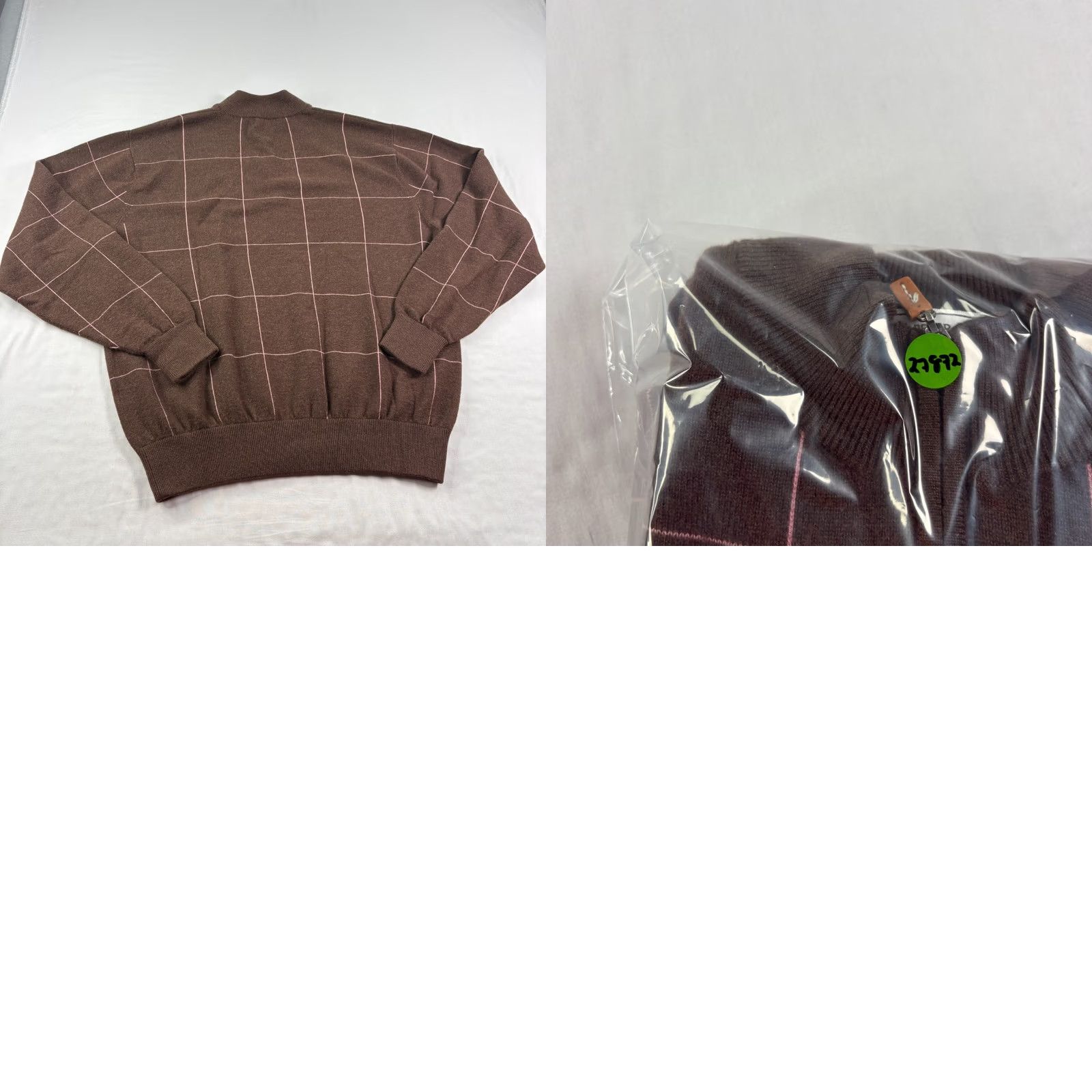 Peter Millar Peter Millar Sweater Men Large Brown 1/4 Zip Pullover Golf Stretch Cashmere Size US L / EU 52-54 / 3 - 8 Thumbnail