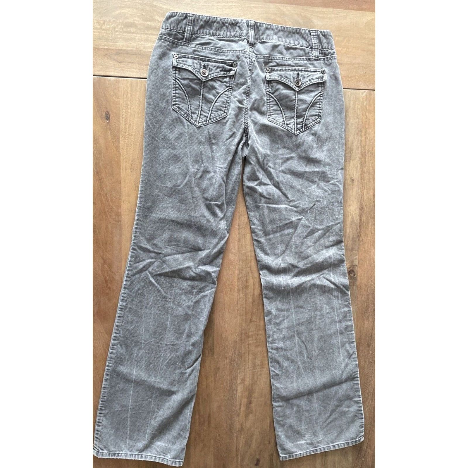 Ann Taylor Ann Taylor LOFT Slim Boot Corduroy Pants Womens Size 8 Gray 5-Pocket Design Jeans Moss? Size 30" / US 8 / IT 44 - 2 Thumbnail