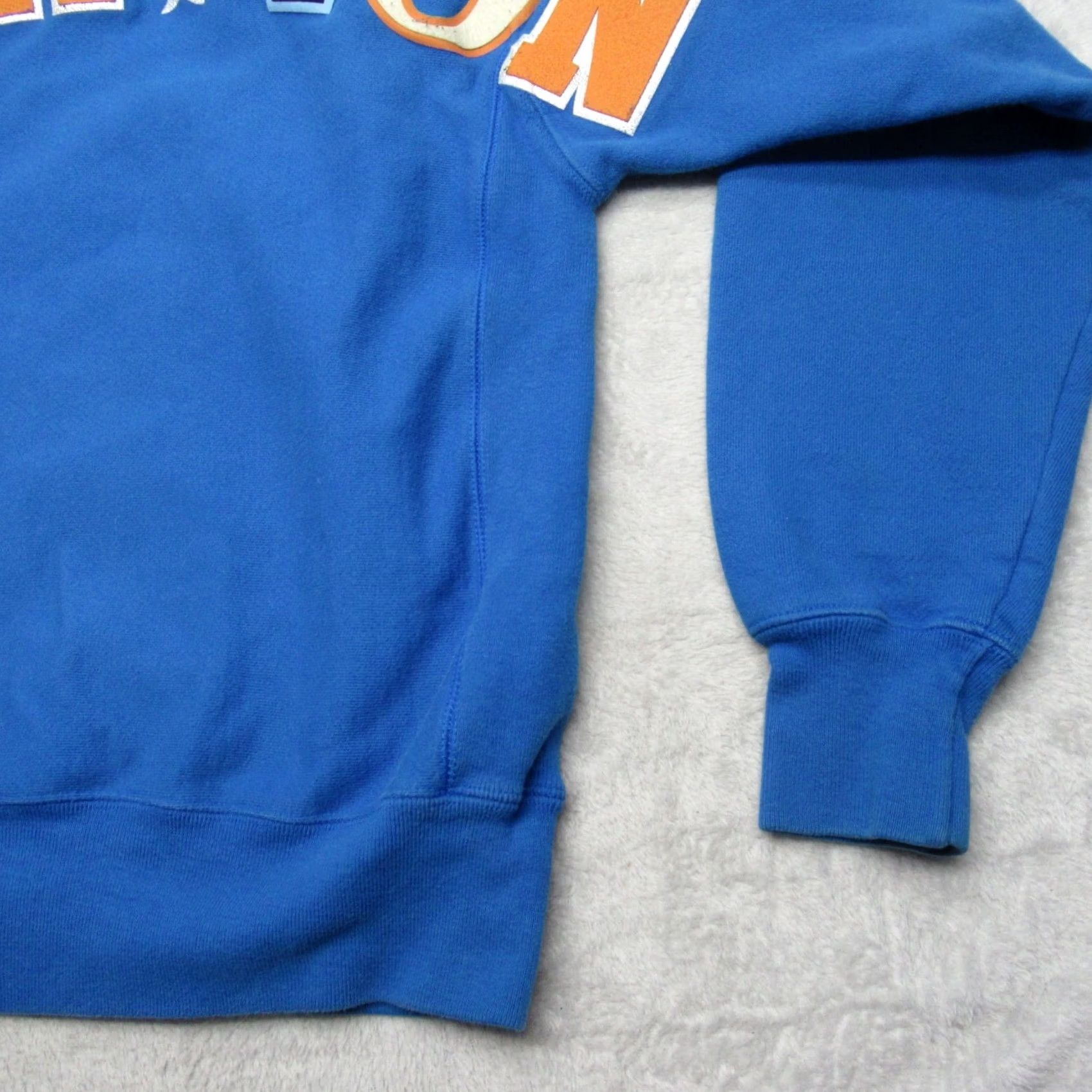 Champion Champion Sweatshirt Mens M Royal Blue Reverse Weave Graphic Print Logo Crew Neck Pullover Fleece Cotton Blend Size US M / EU 48-50 / 2 - 5 Thumbnail