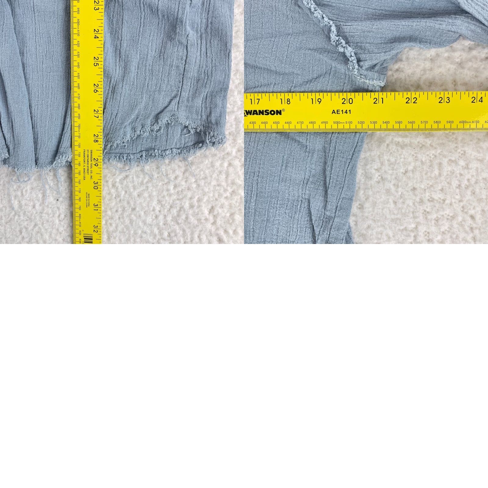 Vintage Z & L Button-Up Shirt Womens Medium Blue 3/4 Sleeve 100% Cotton V-Neck Casual Size M / US 6-8 / IT 42-44 - 10 Thumbnail