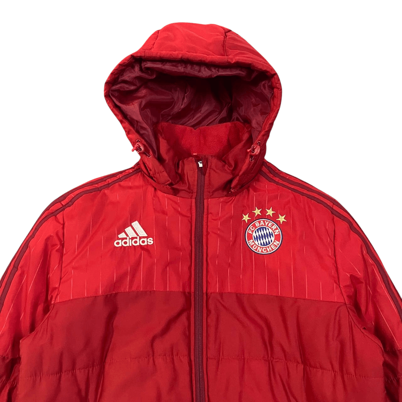 Adidas Vintage Adidas x Bayern Munich Puffer Jacket Size US M / EU 48-50 / 2 - 2 Thumbnail