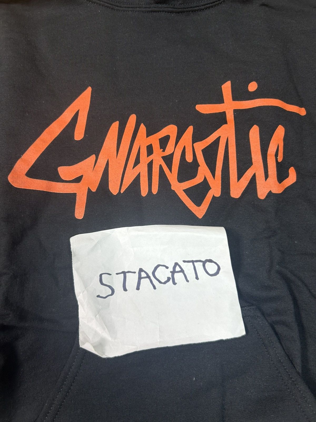 Gnarcotic × Rap Tees Gnarcotic Lil Gnar Logo Hoodie Black/Orange Size US S / EU 44-46 / 1 - 1 Thumbnail