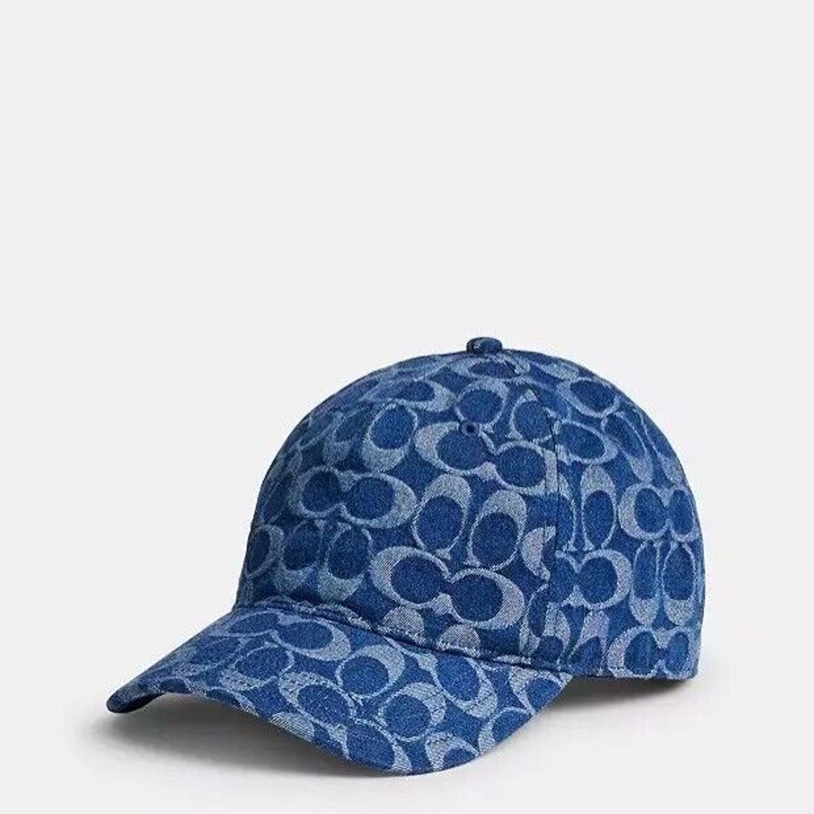 Coach NWT Coach Woman's Signature Denim Baseball Hat CZ925 M/L Size ONE SIZE - 8 Thumbnail