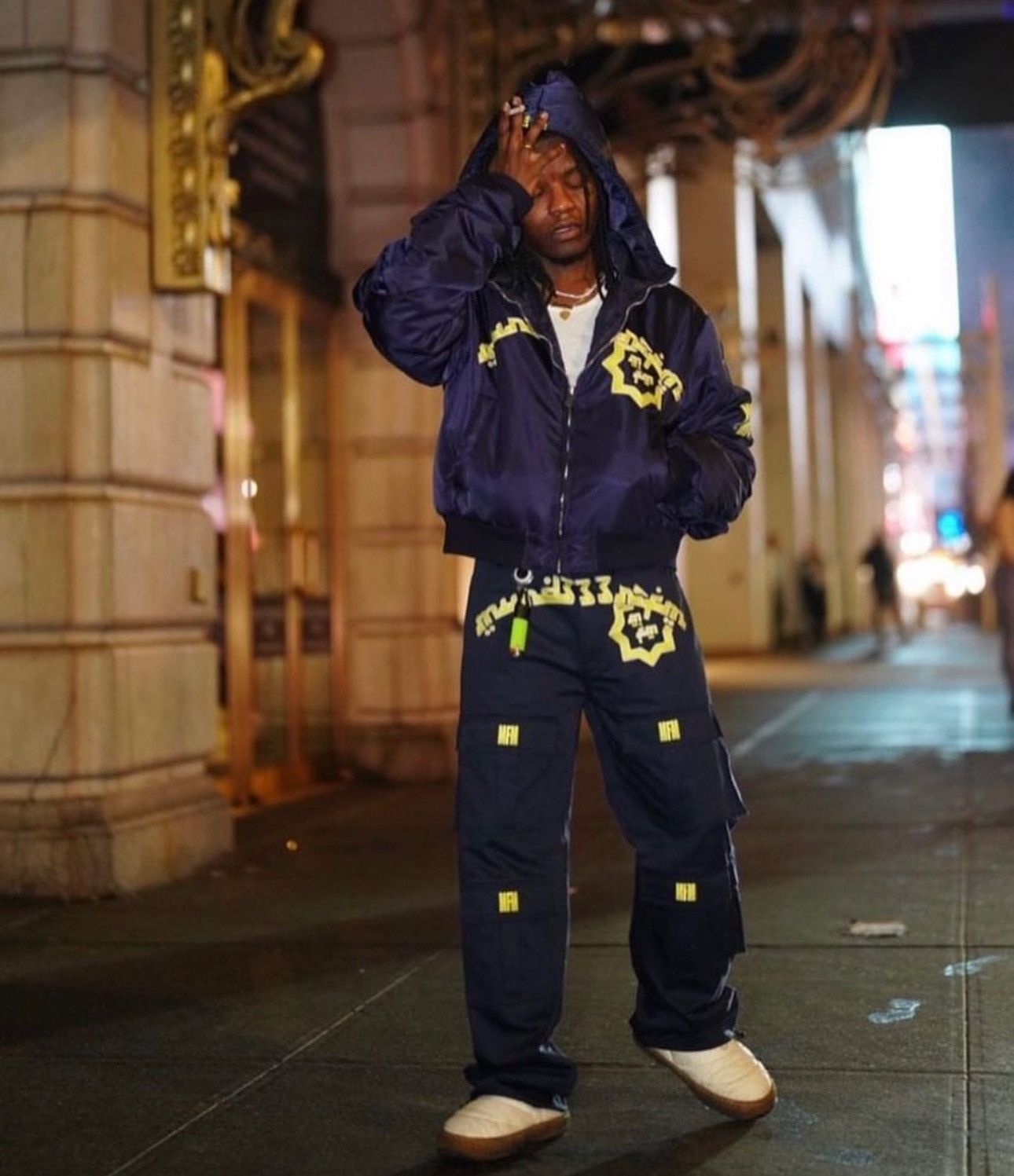 image of Murd333R Fm Mfm China Pop Up Exclusive in Navy, Men's (Size 33)