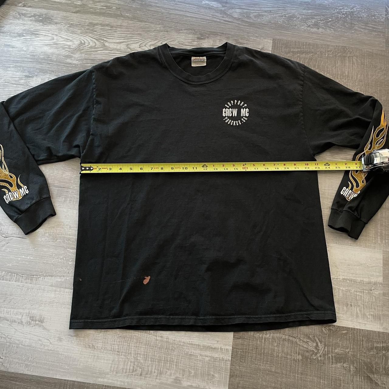 Hanes × Vintage Vintage Support Your Crew MC Flame Sleeve Long Sleeve Size US XL / EU 56 / 4 - 8 Thumbnail