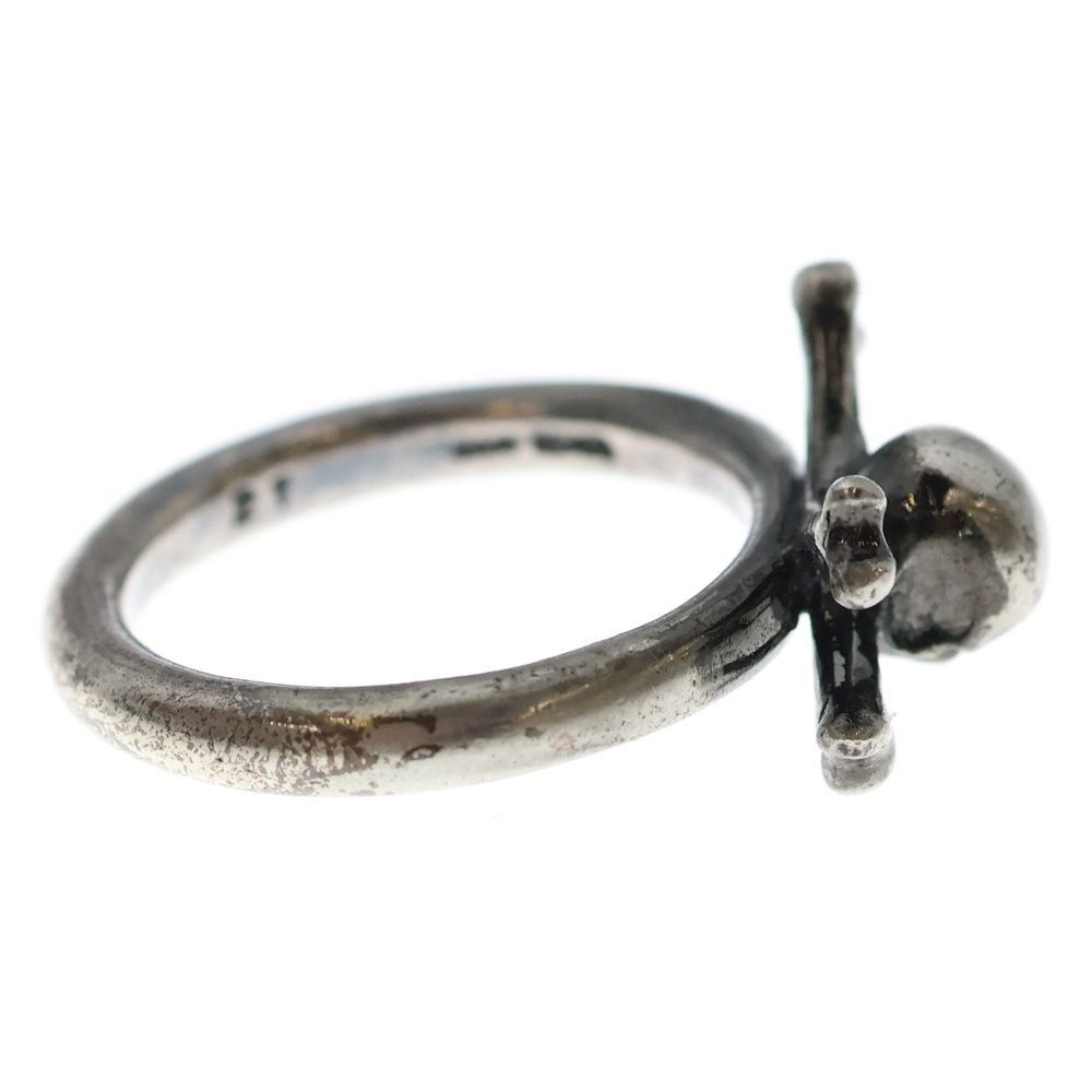 Number (N)ine Archive .925 Silver Skull Crossbone Ring Size ONE SIZE - 4 Thumbnail