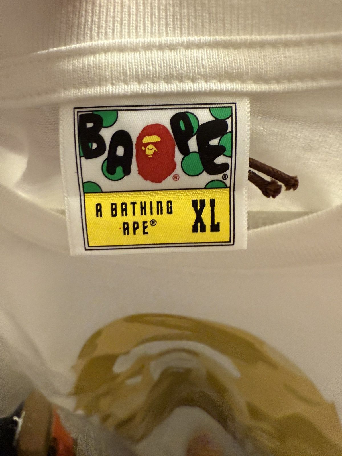 Bape head tee yellow camo size XL