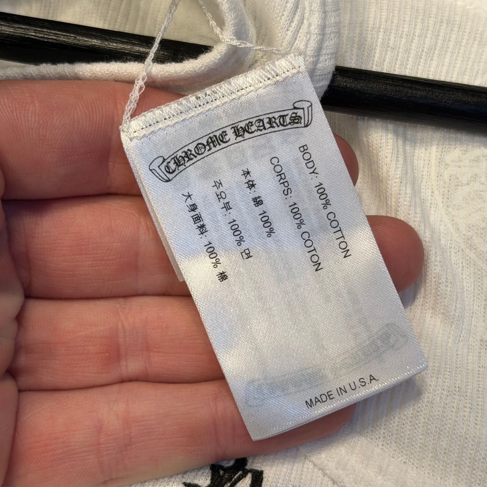 Chrome Hearts Chrome Hearts Scroll Logo Tank Top Size L / US 10 / IT 46 - 4 Thumbnail