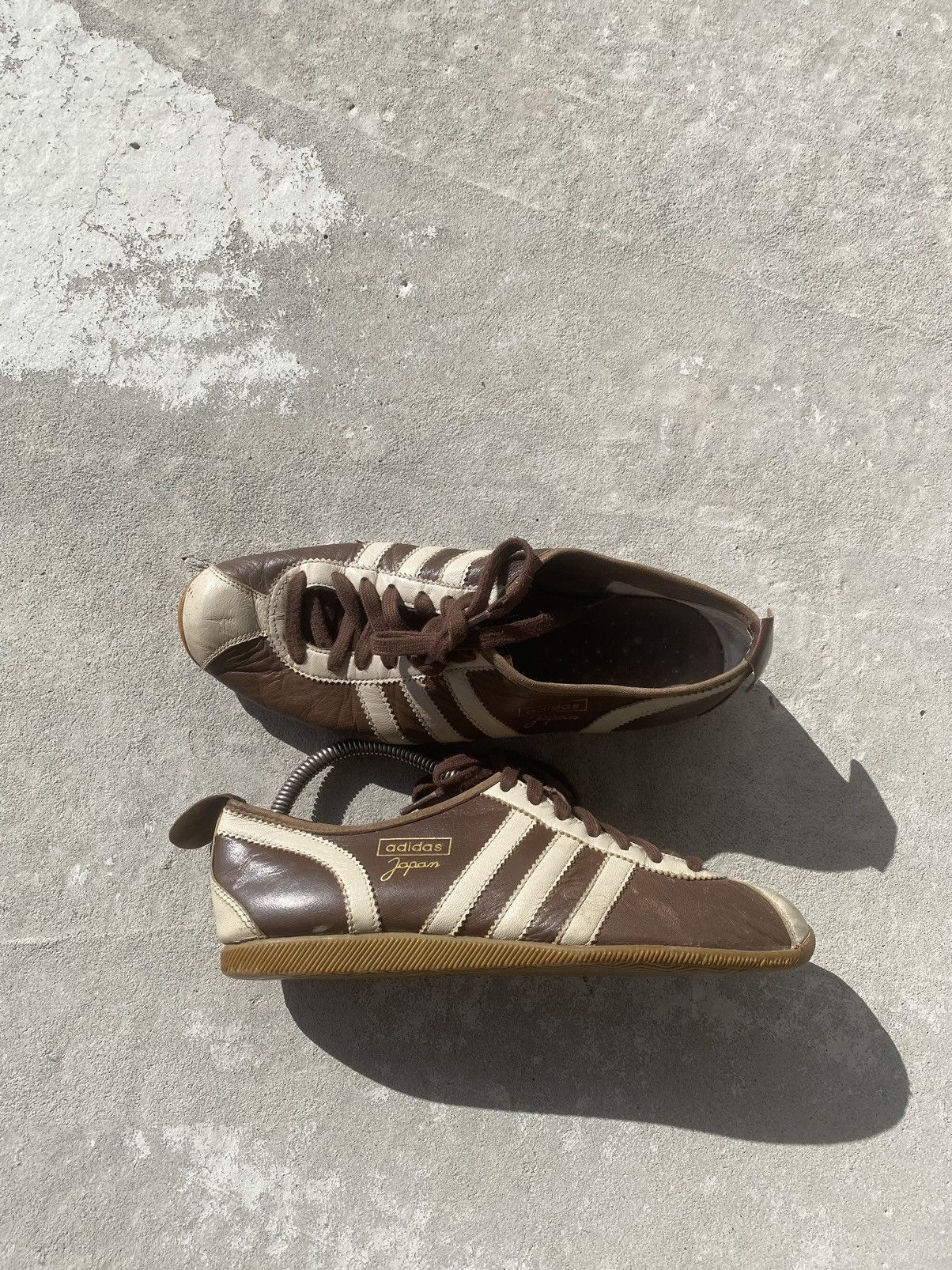 Adidas  Streetwear  Vintage Vintage Adidas JAPAN brown sneakers archieve  rare | Grailed