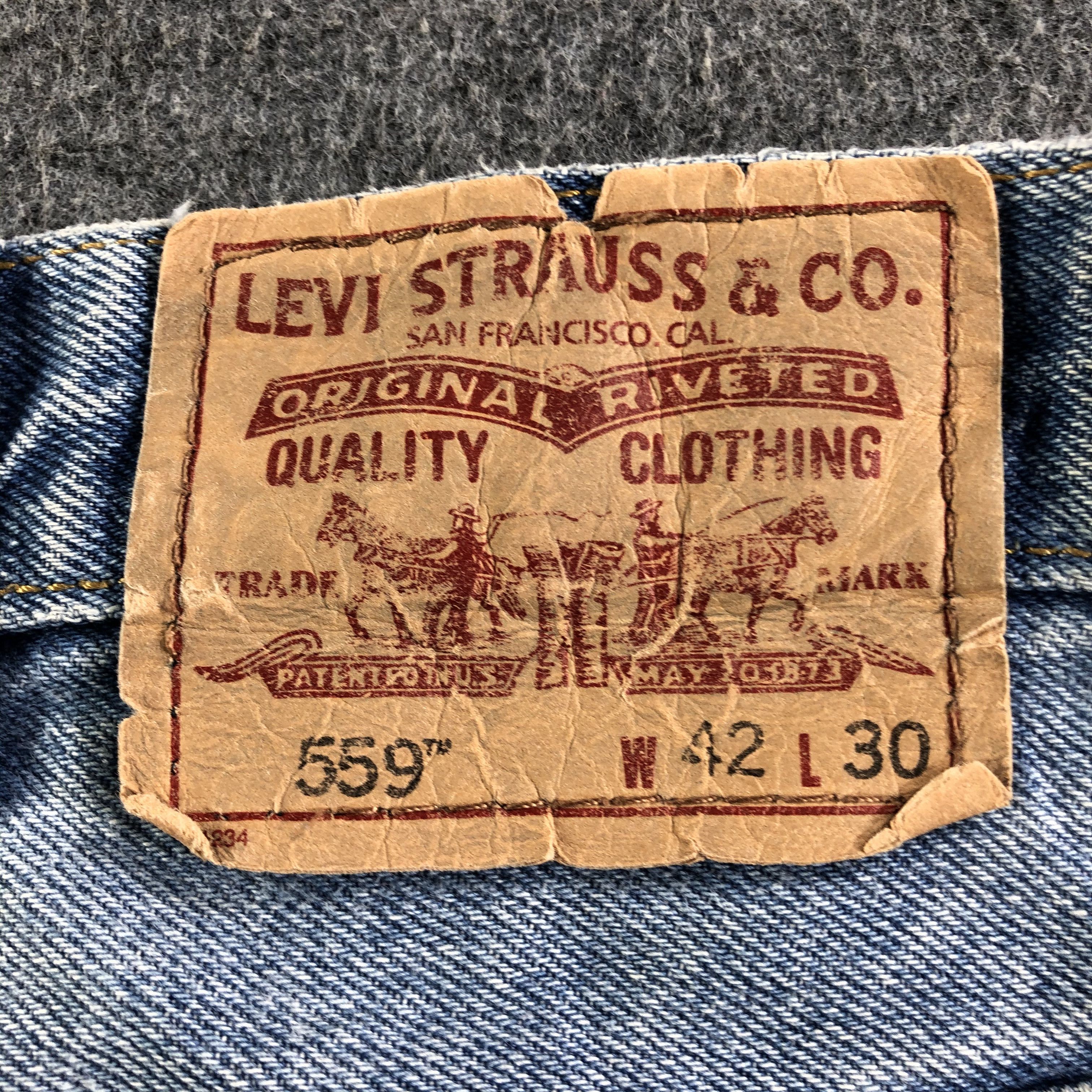 Levi's Vintage Blue Wash Levis 559 Jeans-J3427 Size US 43 - 5 Thumbnail