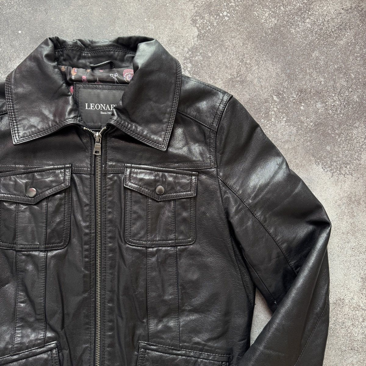 If Six Was Nine Avant Garde Vintage Y2K Multi-pocket Leather Bomber Jacket Size S / US 4 / IT 40 - 7 Thumbnail