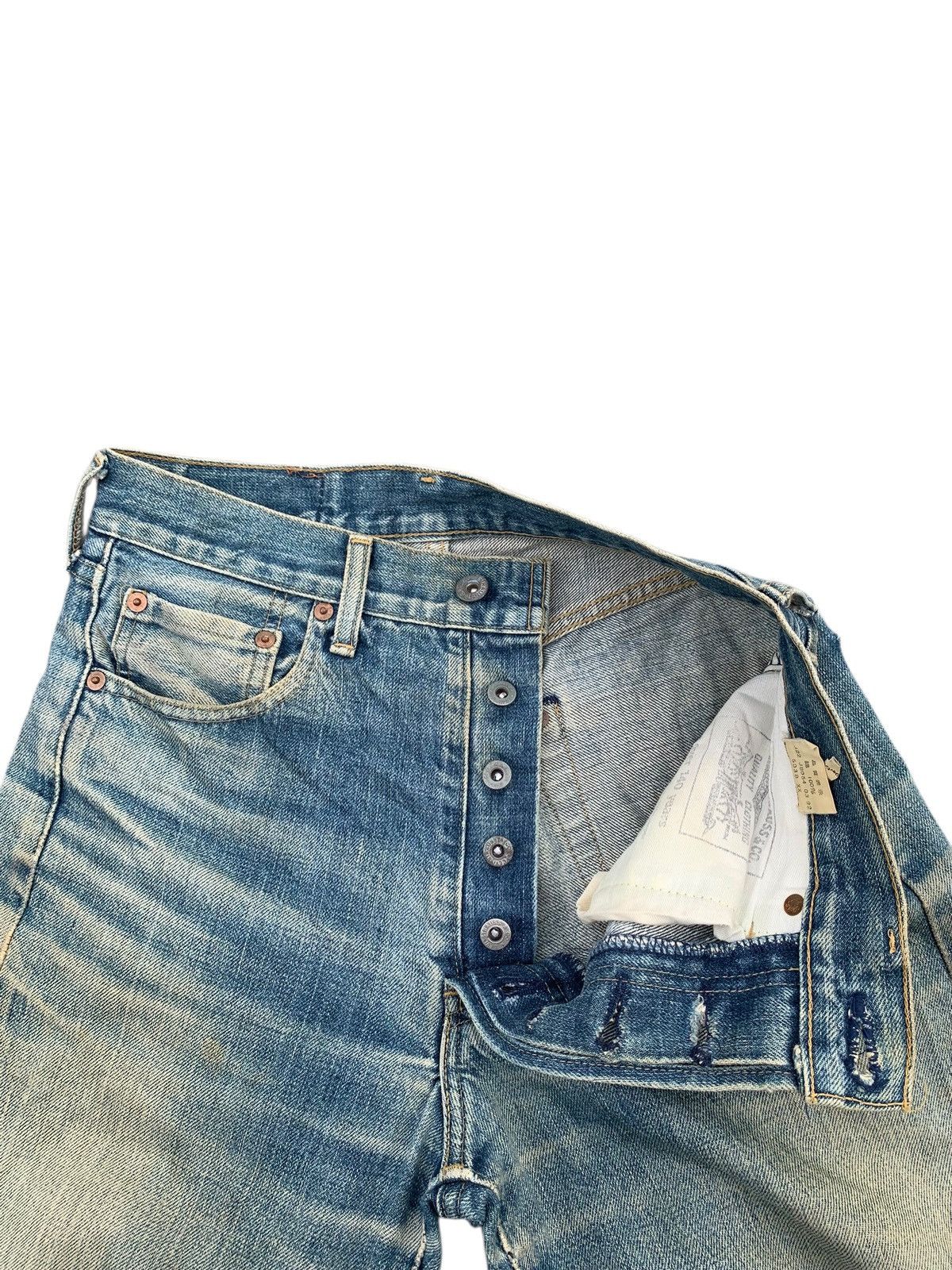 Levi's Vintage Clothing VINTAGE LEVIS 503BXX BIG E SELVEDGE FADED DISTESSED DENIM Size US 28 / EU 44 - 15 Thumbnail