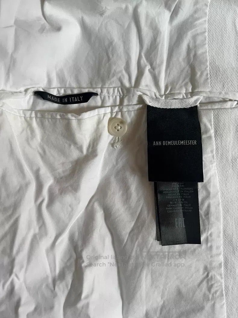 Ann Demeulemeester Ann Demeulemeester 22SS white jacket Size XS / US 0-2 / IT 36-38 - 3 Thumbnail