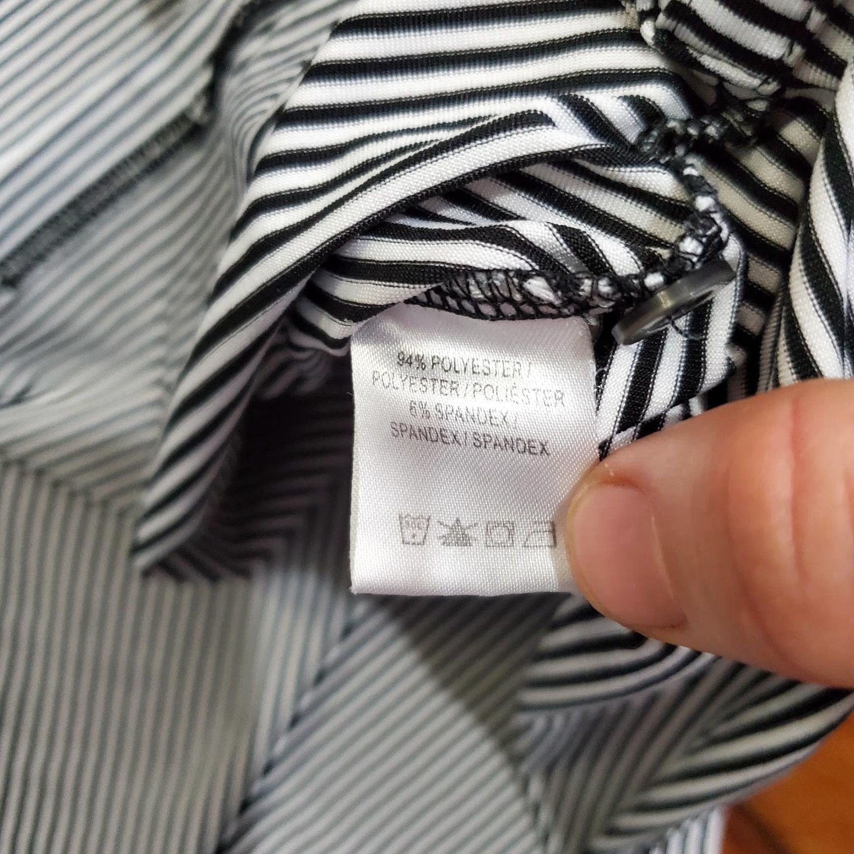 Vintage F&G Tech Polo Shirt Mens 2XL Black White Striped Golf Performance Stretch Shirt Mens 2XL Black White Striped Golf Performance Stretch Size US XXL / EU 58 / 5 - 6 Thumbnail