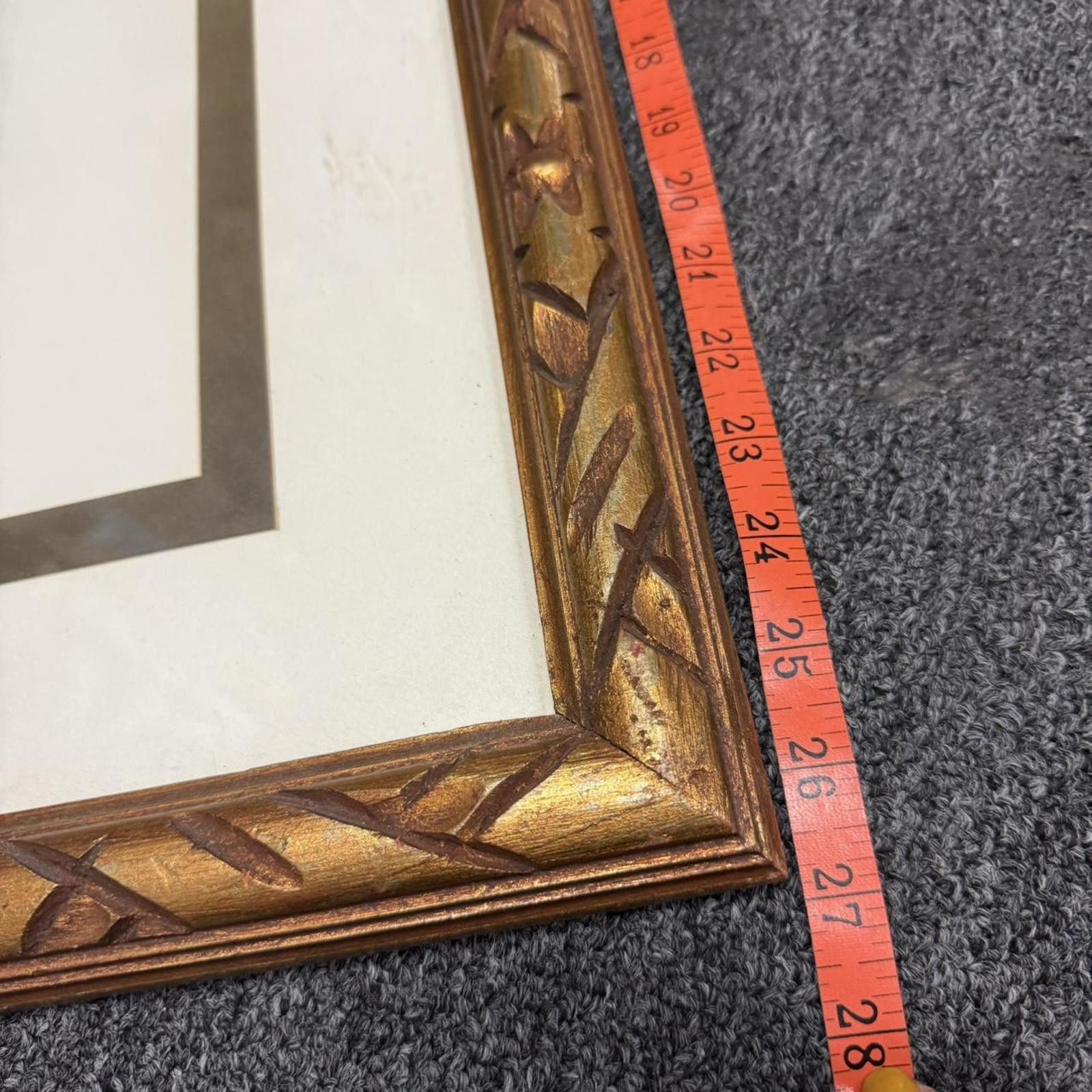 Other Vintage Milton Goldman Signed Framed Girl with Rose Artwork Size ONE SIZE - 5 Thumbnail