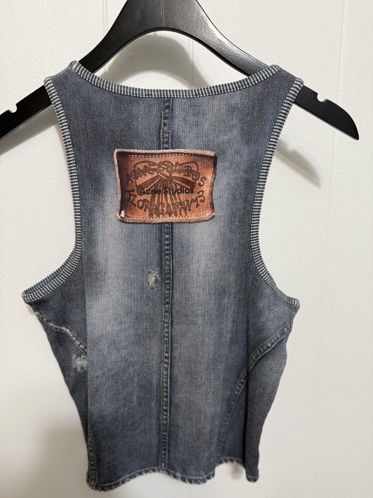 Acne Studios Acne Studios Ribbed Printed Tank Top Size L / US 10 / IT 46 - 3 Thumbnail