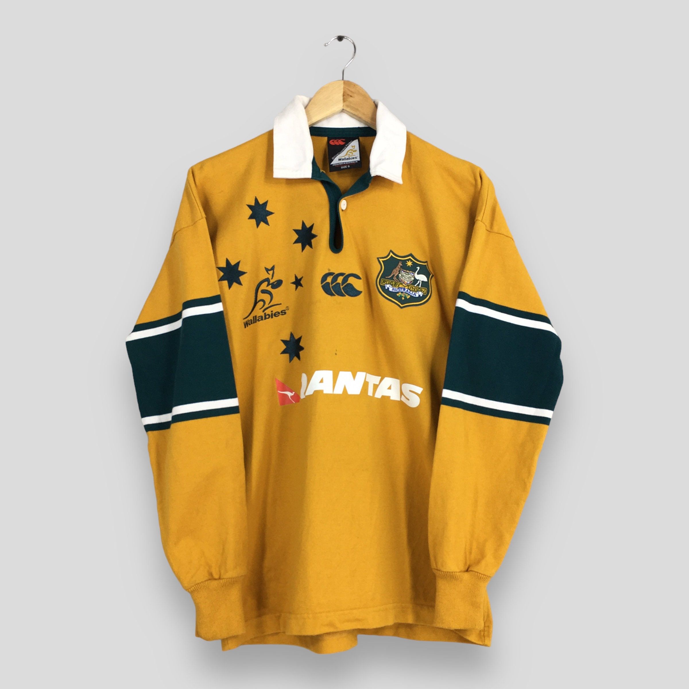 image of Canterbury Of New Zealand x Classics Australia Vintage 2000S Canterbury Australian Rugby Polo Shirt