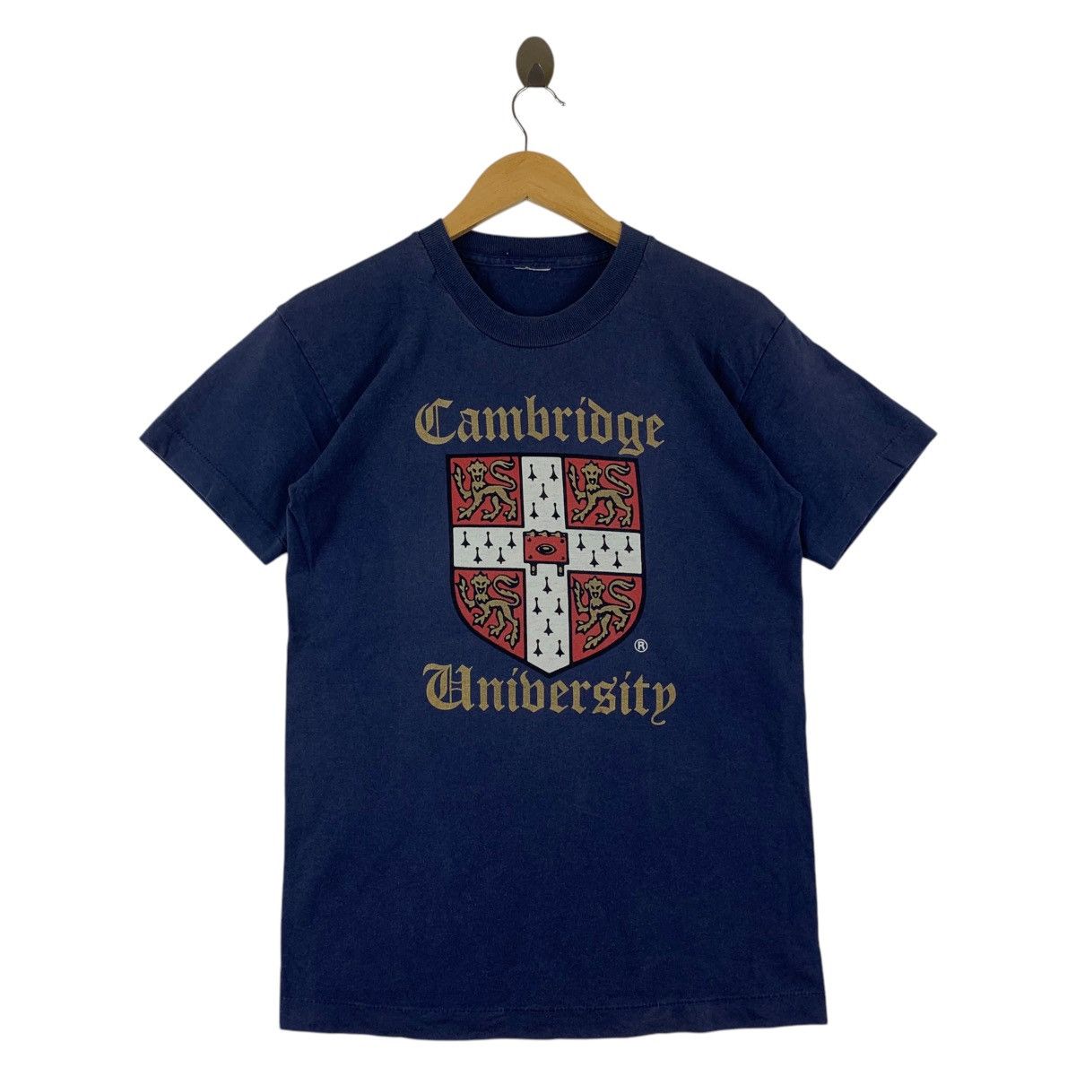 Vintage Vintage 90s CAMBRIDGE University Big spellout tee Size US S / EU 44-46 / 1 - 1 Thumbnail