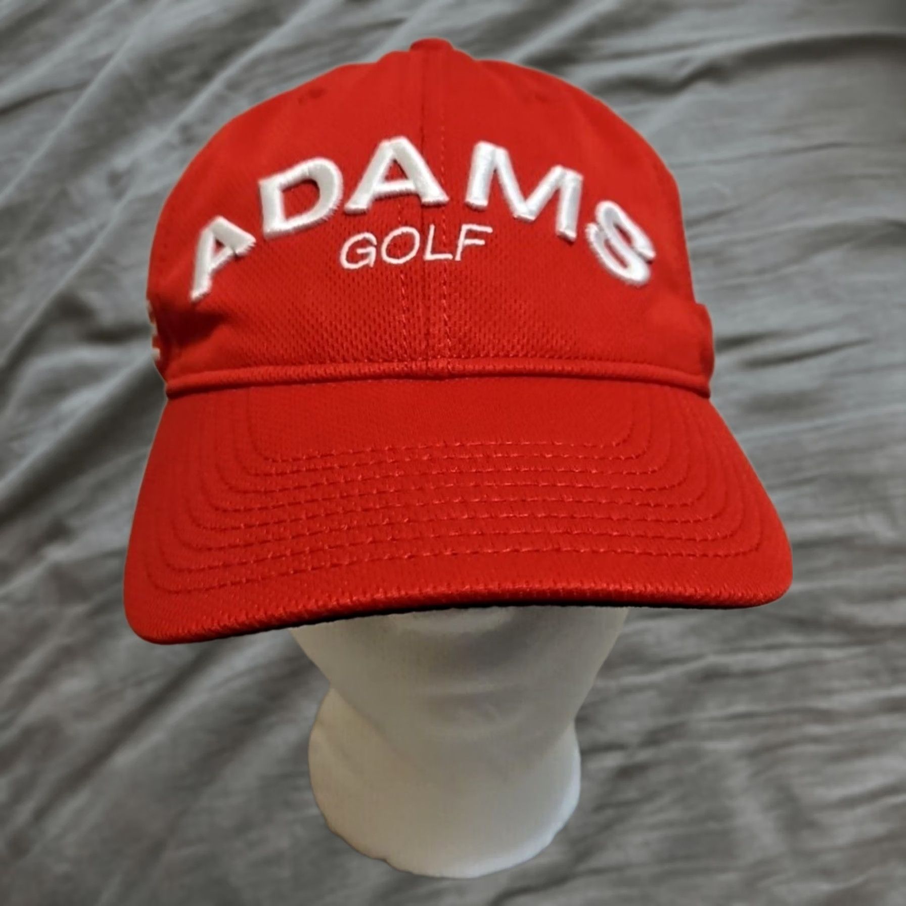 New Era New Era Adams Golf Hat Womens Red Baseball Cap Sports Club Course Logo Size ONE SIZE - 1 Thumbnail