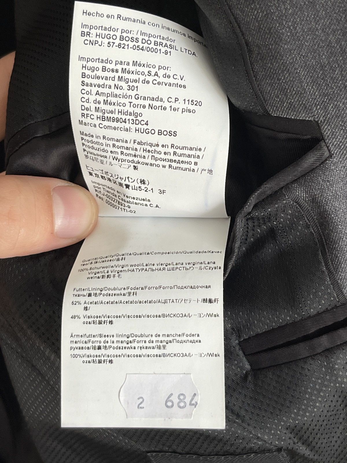 Hugo Vintage Hugo boss blazer classic jacket sport coat Size 42R - 9 Thumbnail