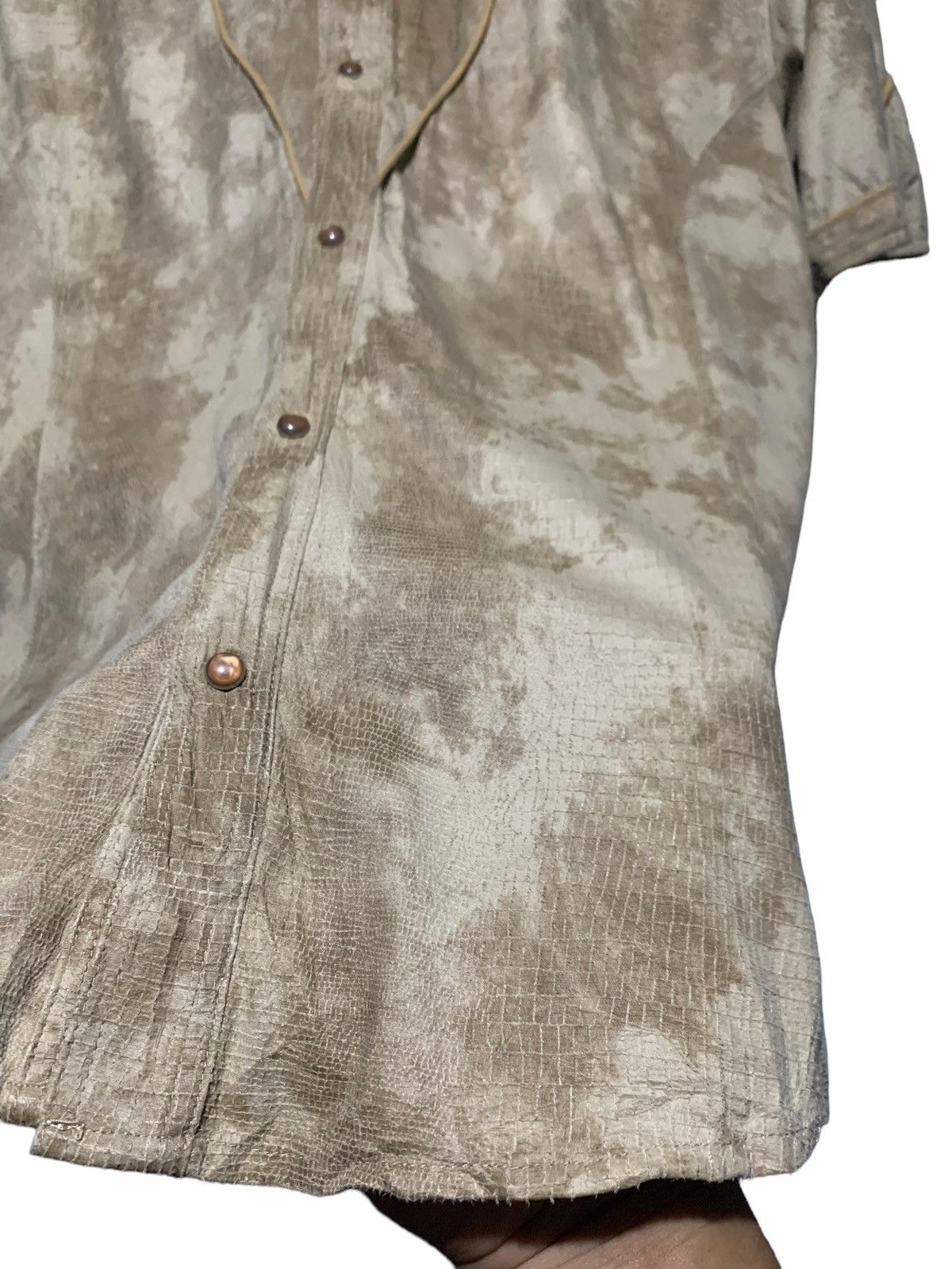 If Six Was Nine Semantic Design snakeskin texture double collar shirt Size US M / EU 48-50 / 2 - 6 Thumbnail