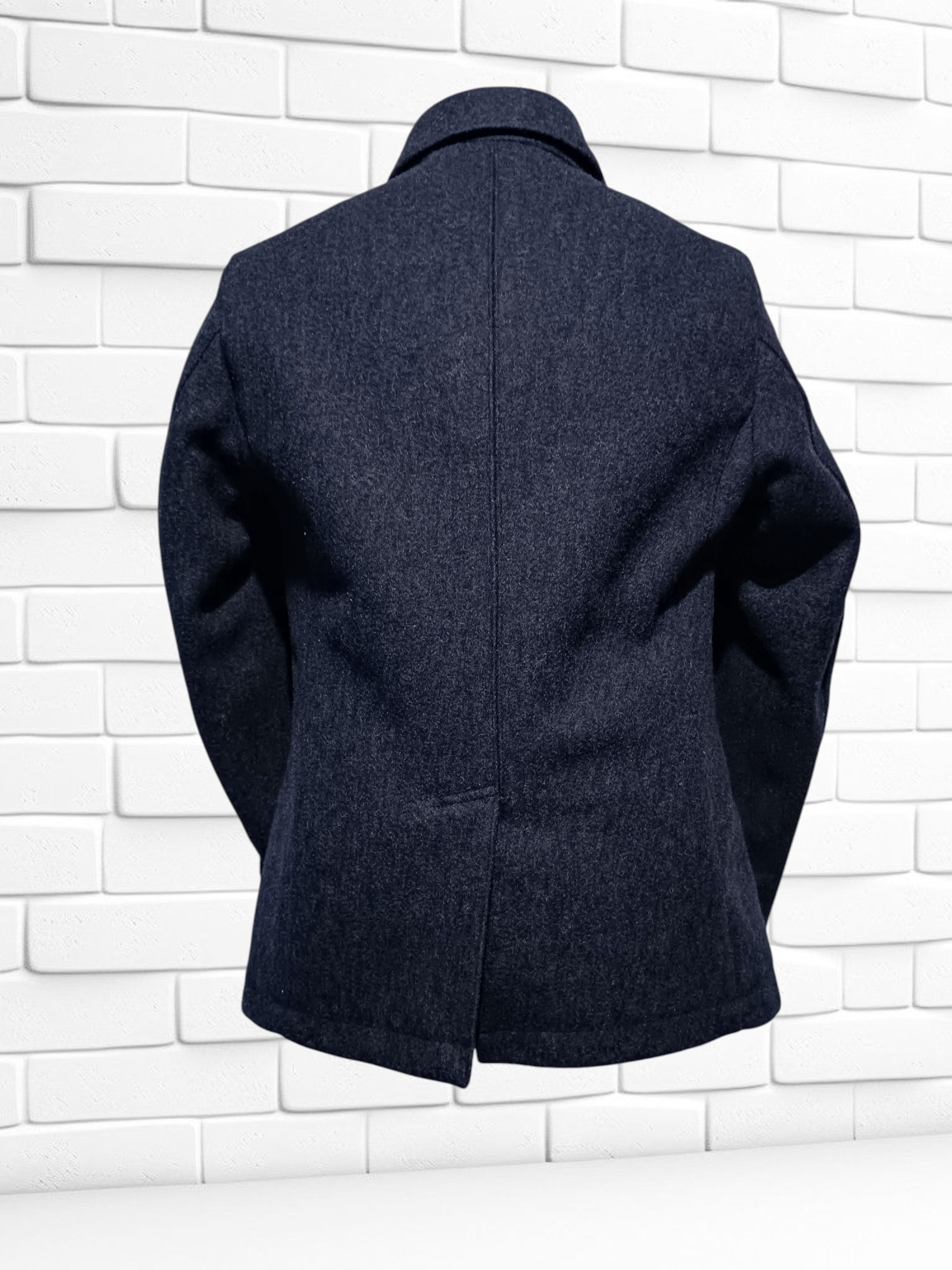 Japanese Brand Melton Outer Collection Wool Jacket Dark Gray Size US M / EU 48-50 / 2 - 4 Thumbnail