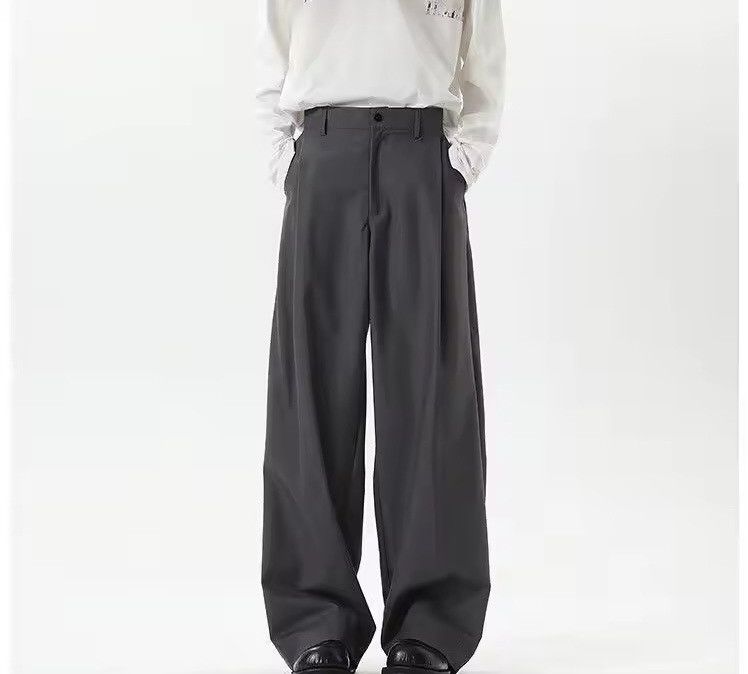 Japanese Brand Trousers Pleated Design Wide Leg Pant Size US 32 / EU 48 - 5 Thumbnail