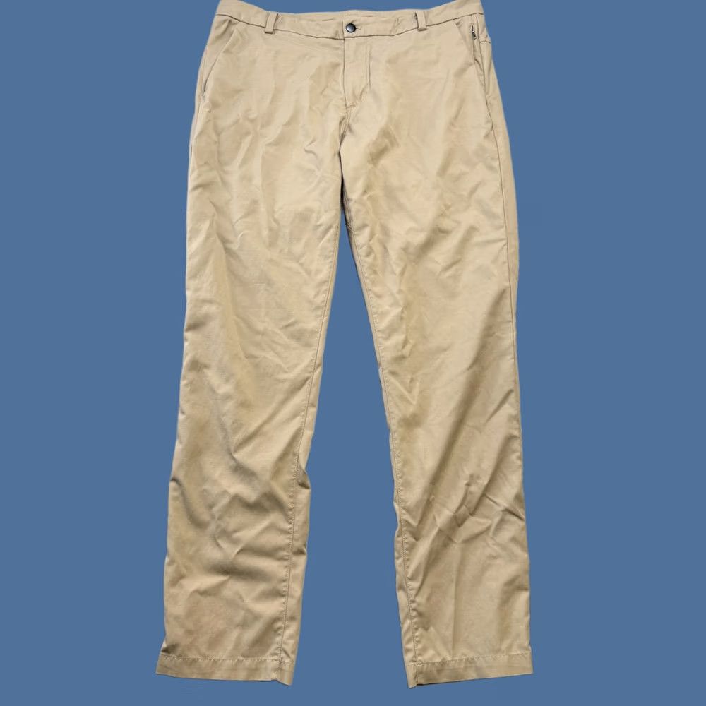 Lululemon Lululemon Commission Pants Mens 36x34 Khaki Stretch Performance Commute READ Size US 36 / EU 52 - 1 Thumbnail