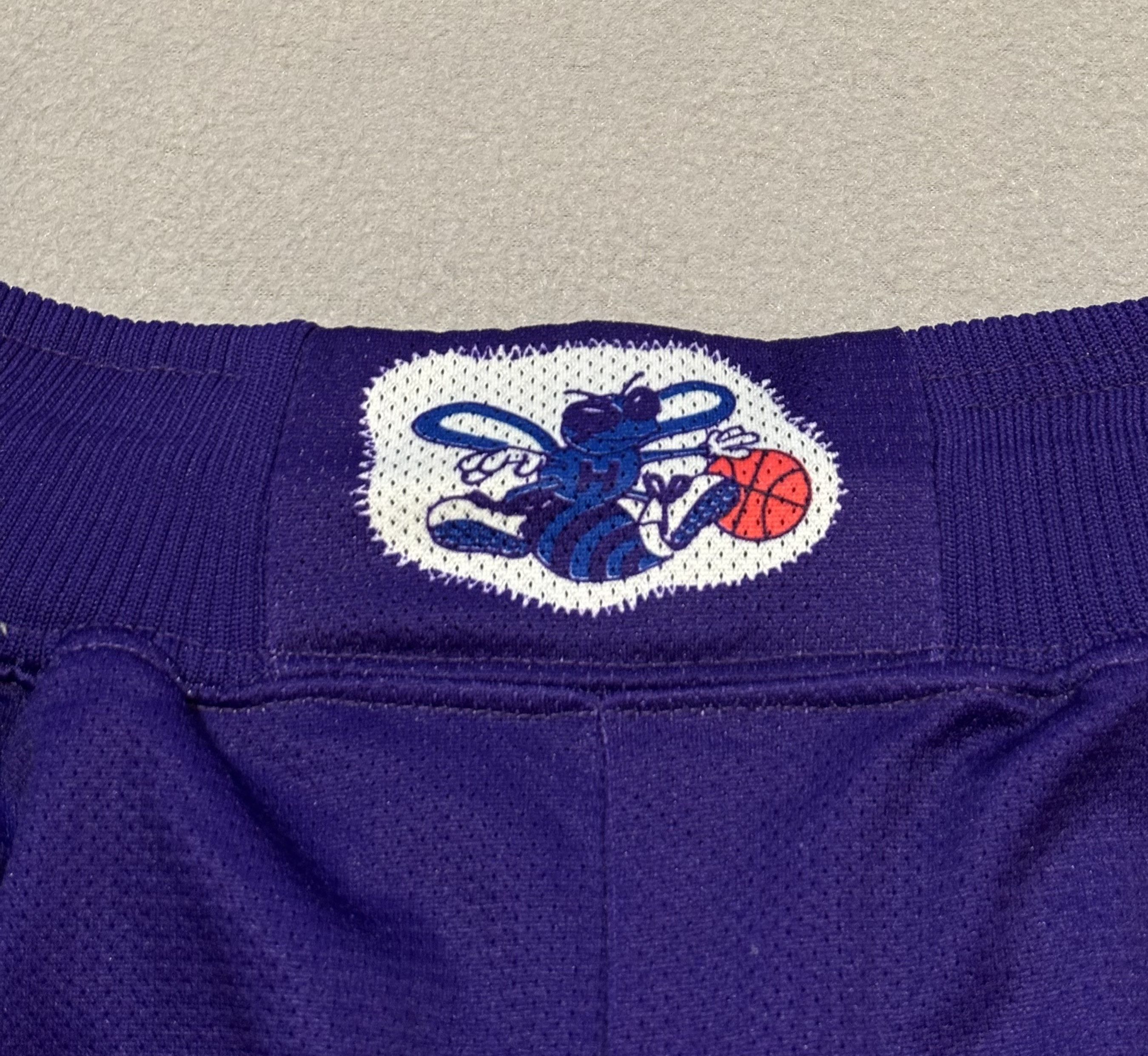 Champion Charlotte Hornets 90s Champion NBA Vintage Basketball Shorts Size US 35 - 11 Thumbnail