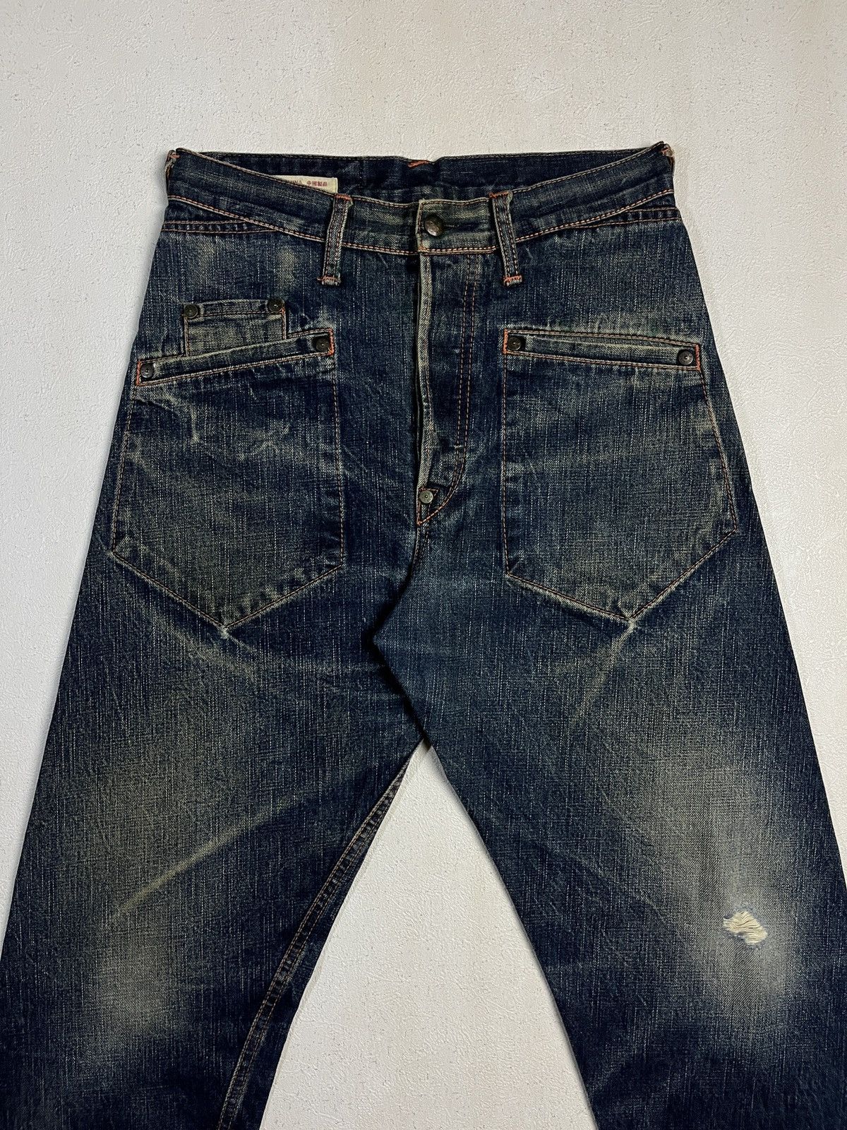 Evisu Evisu Genes Osaka Distressed Wash Jeans Size US 30 / EU 46 - 13 Thumbnail