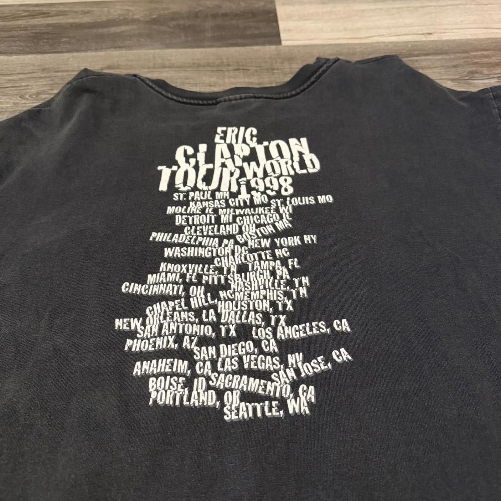 Hanes vintage Eric Clapton world tour t shirt 1998 XL Size US XL / EU 56 / 4 - 5 Thumbnail