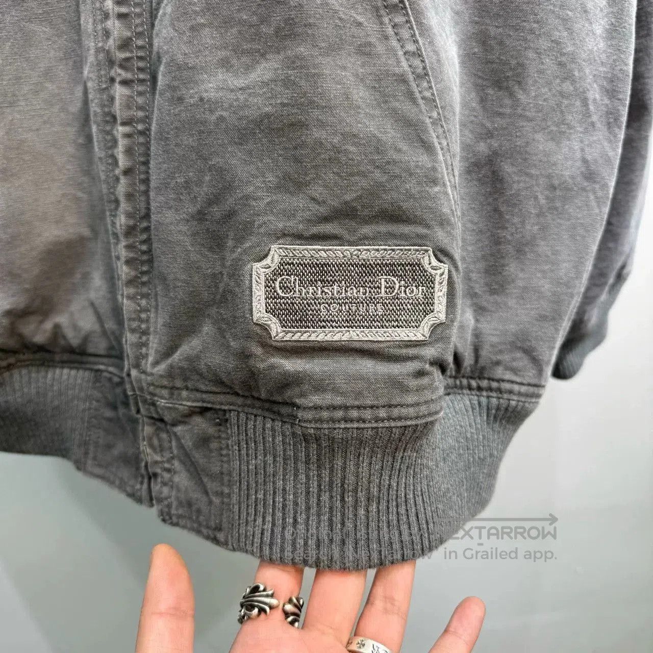 Dior dior embroidered logo denim jacket gray. Size US XXL / EU 58 / 5 - 3 Thumbnail
