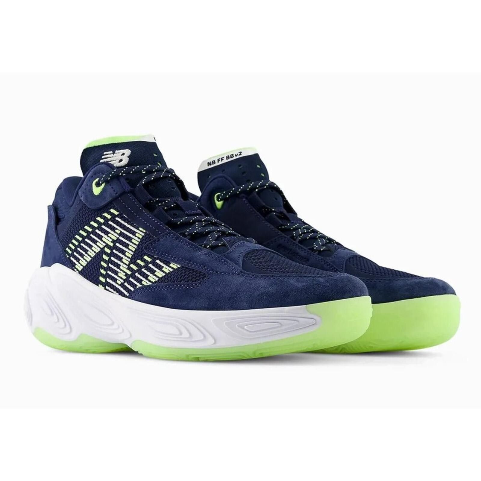 New Balance New Balance Fresh Foam BB v2 | Navy/Lime Glow Size US 8 / EU 41 - 6 Thumbnail