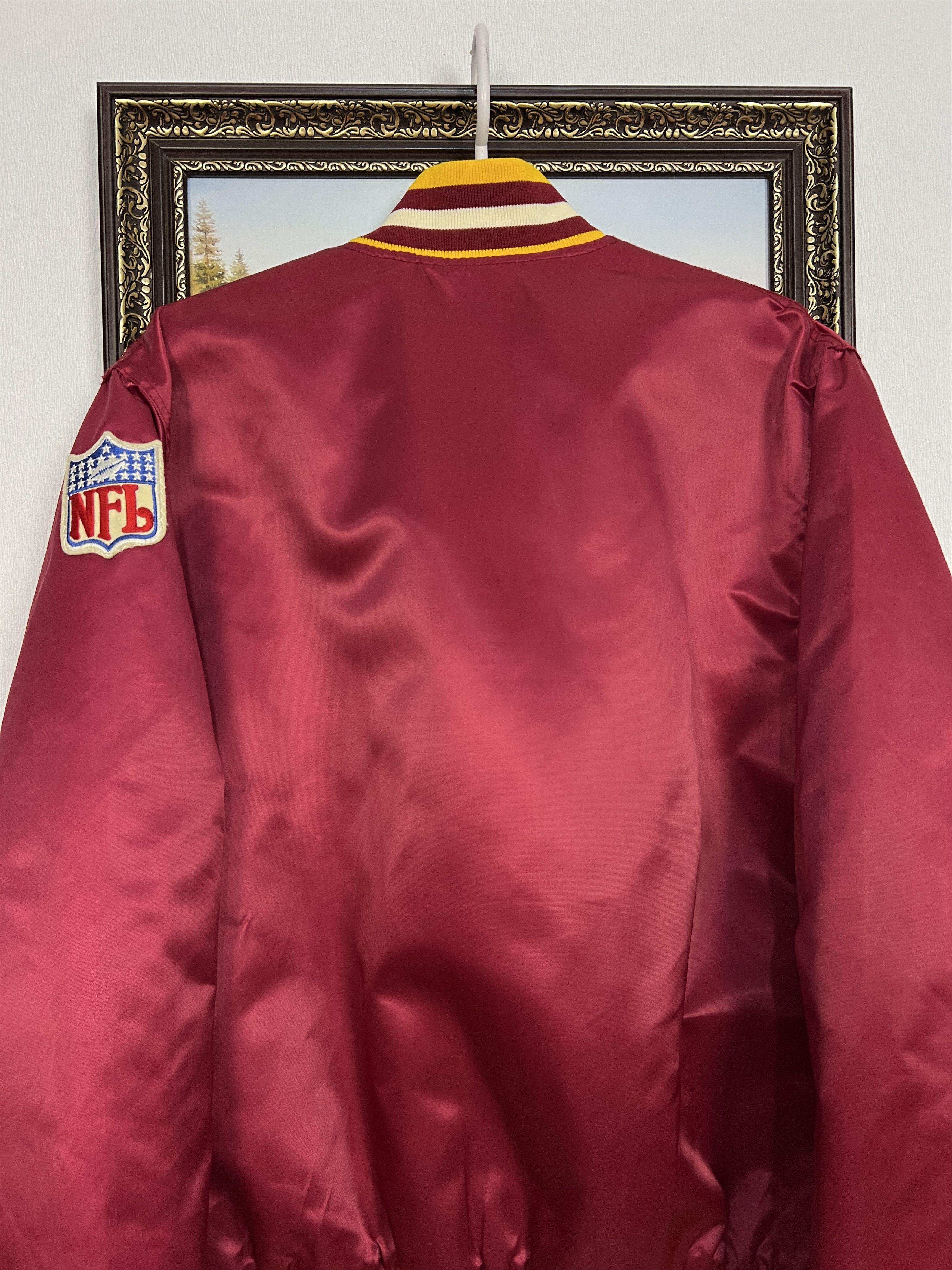 Starter Vintage 90's Washington Redskins Satin Bomber Jacket NFL Size US L / EU 52-54 / 3 - 8 Thumbnail