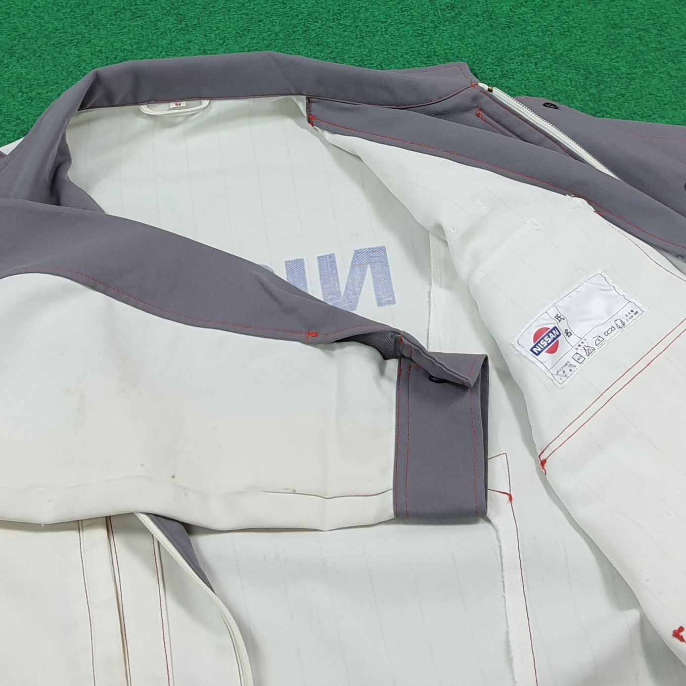 Japanese Brand Vintage NISSAN Mechanics Jacket JDM Patches Workwear C293N7 Size US M / EU 48-50 / 2 - 7 Thumbnail
