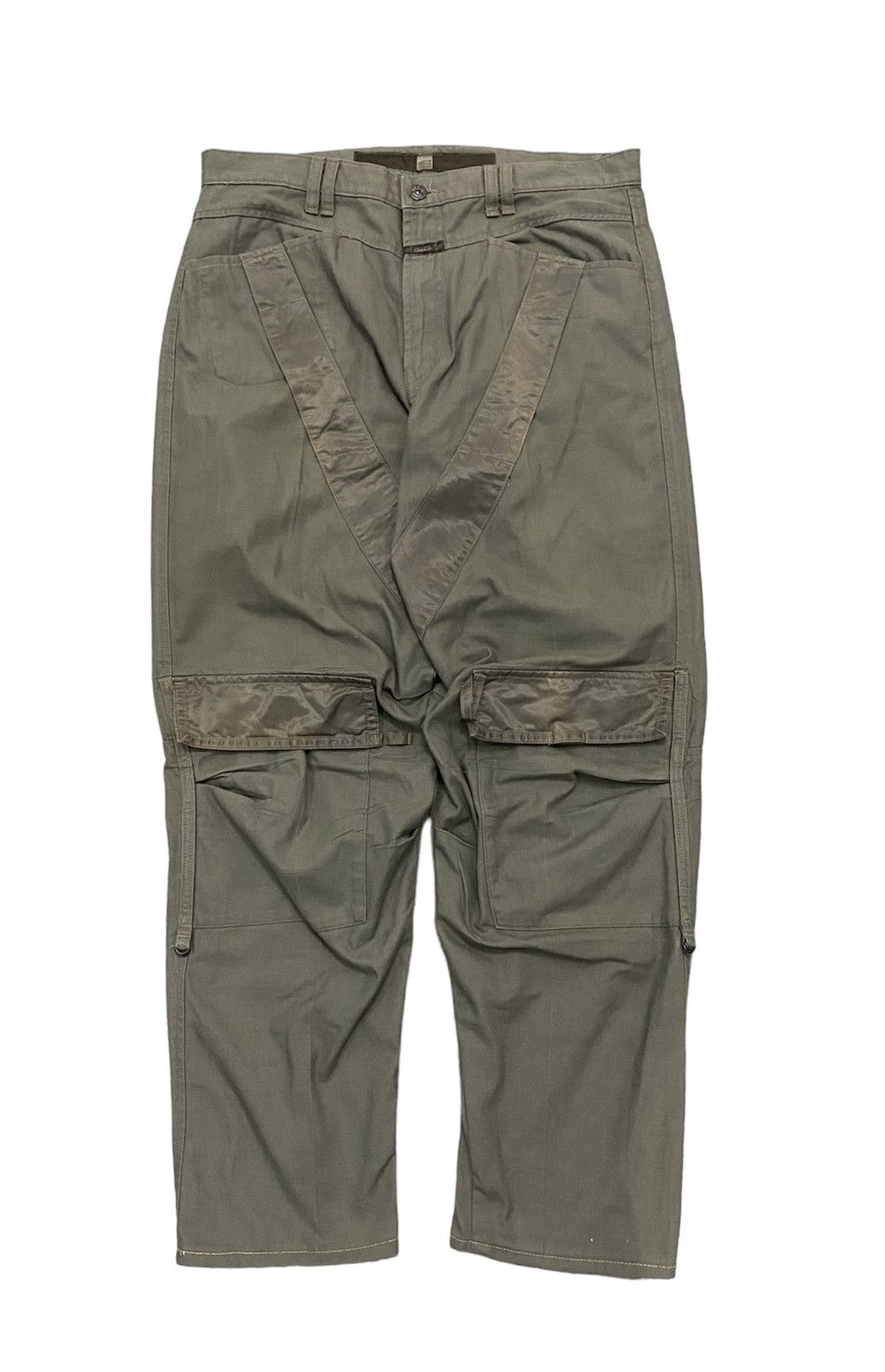 14th Addiction × Japanese Brand × Marithe + Francois Girbaud Marithe Francois Girbaud Bondage parachute knee pocket pants Size US 32 / EU 48 - 1 Thumbnail