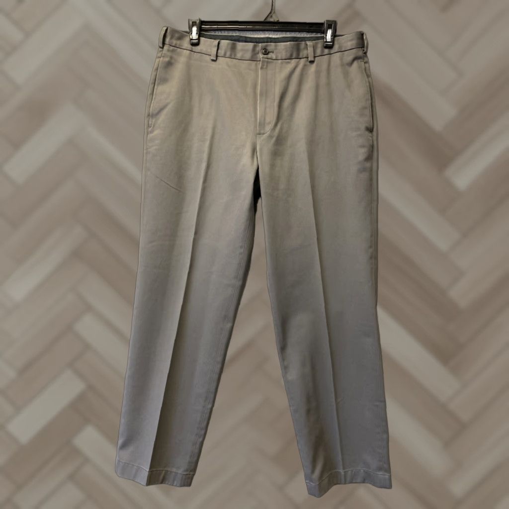 Brooks Brothers Brooks Brothers Chino Pants Mens 38x32 Gray Flat Front Zip Casual Business Slim Straight Leg Sailor Dress Slacks /0659 Size US 38 / EU 54 - 1 Thumbnail