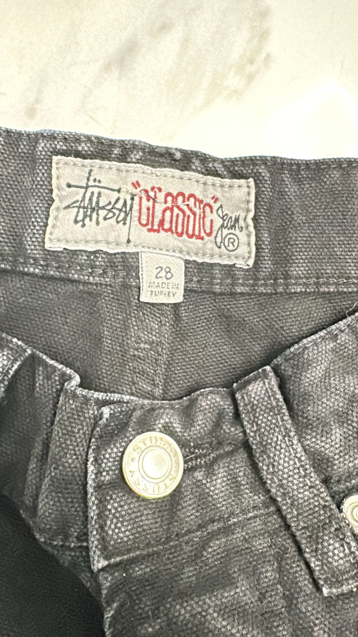 Stussy × Vintage Stüssy Classic Jean Size 28 Black Size US 28 / EU 44 - 4 Thumbnail