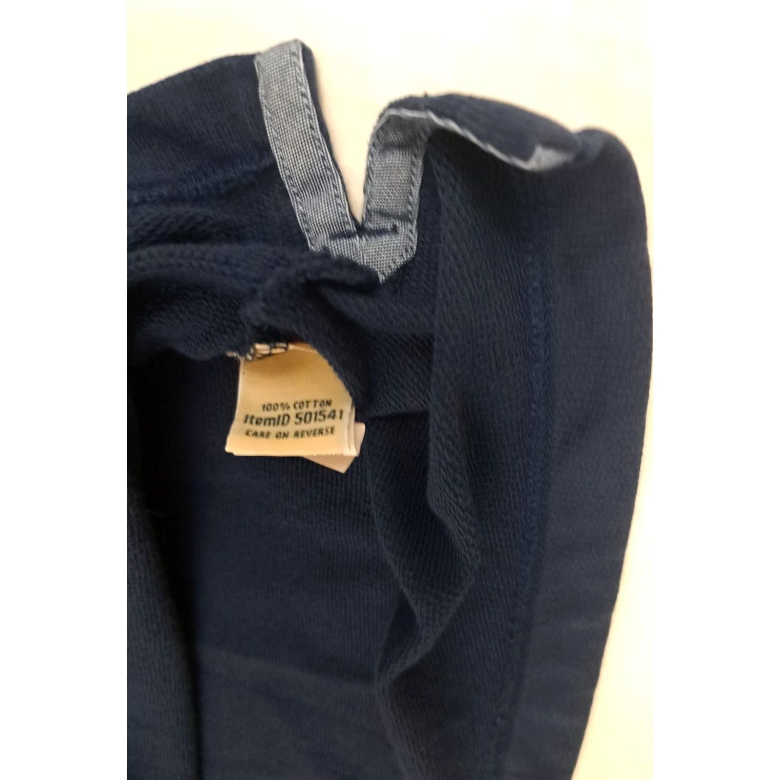 Vintage VINTAGE L.L. Bean 1/4 Zip Sweater Navy Blue Cotton Fleece Long Sleeve Large Unisex Adults Size US L / EU 52-54 / 3 - 4 Thumbnail