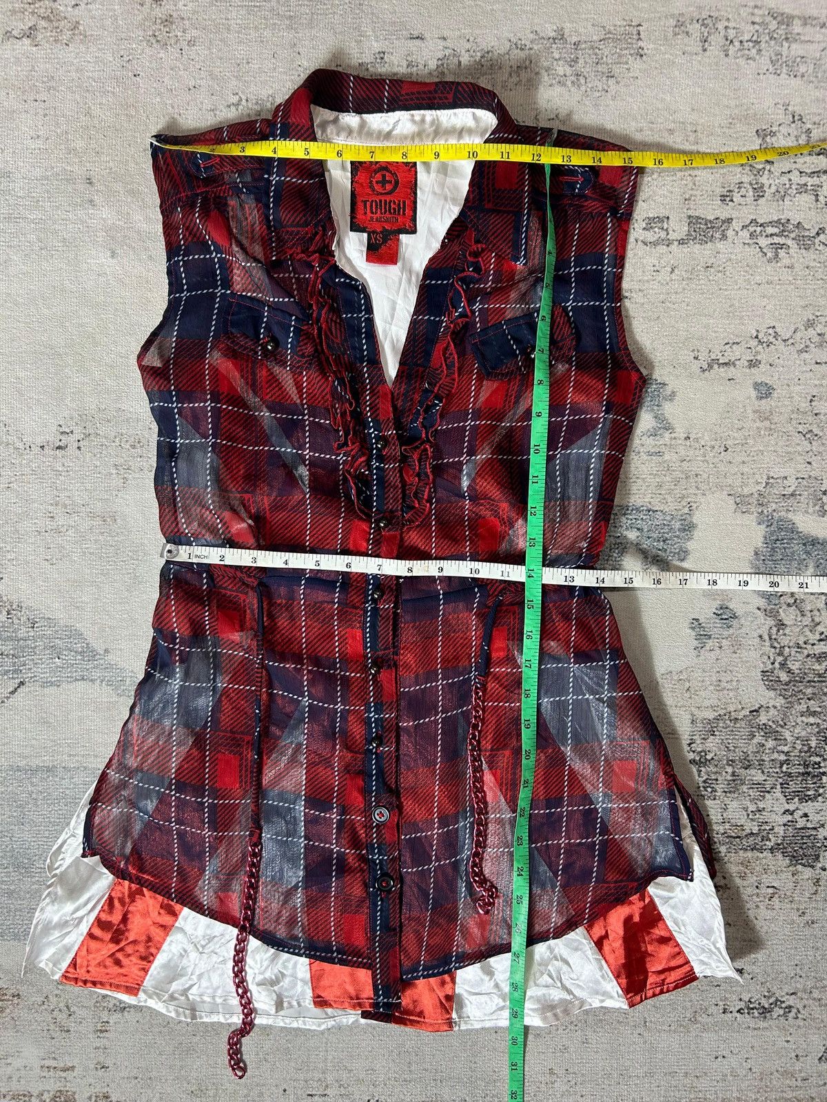 Japanese Brand × KMRii × Yasuyuki Ishii Japan y2k DoubleLayer mini dress Tough Jeansmith Size XS / US 0-2 / IT 36-38 - 3 Thumbnail