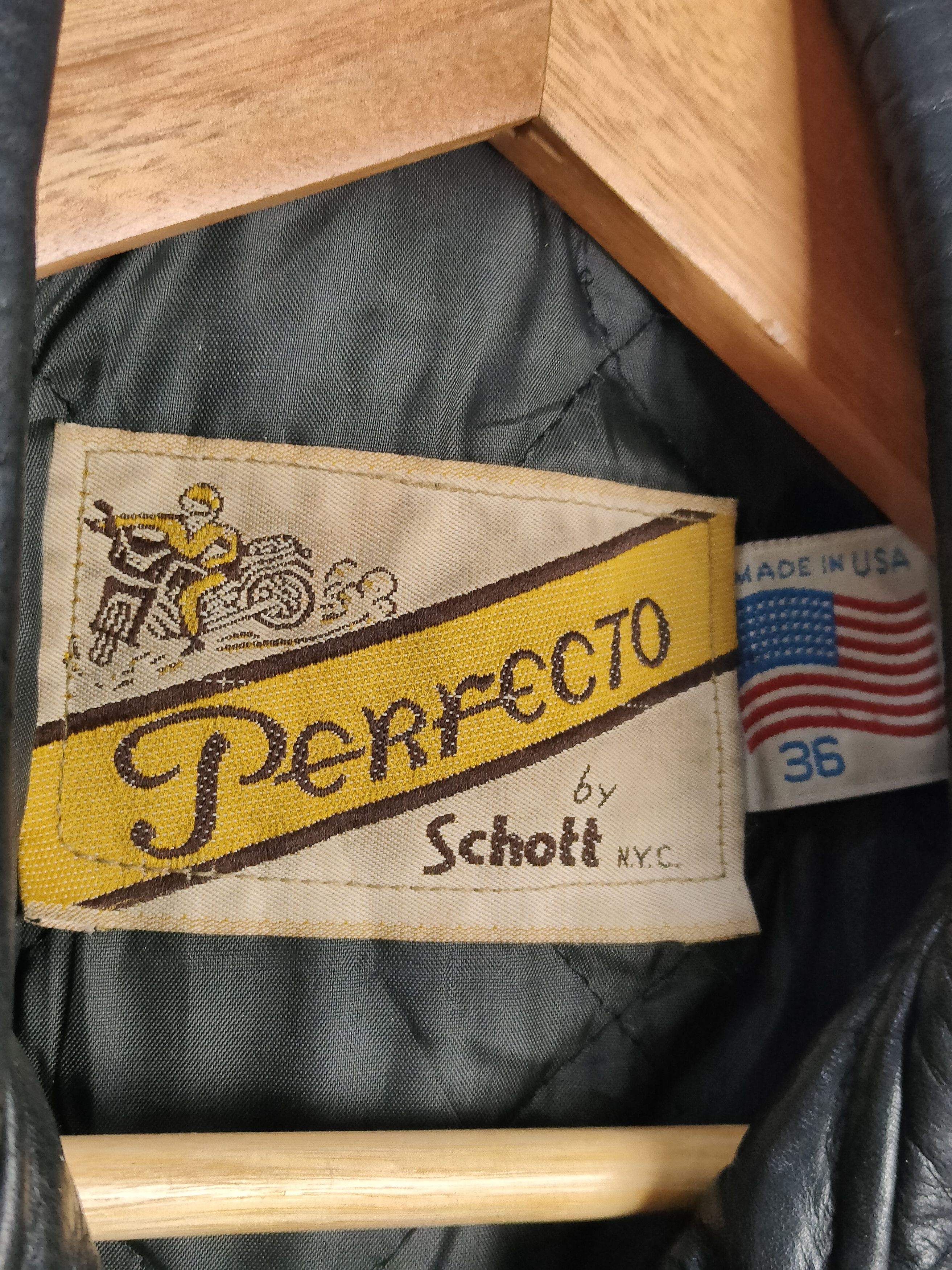 Schott × Vintage Vintage Schott Perfecto Rock Punkstyle Leather Jacket Size US S / EU 44-46 / 1 - 4 Thumbnail