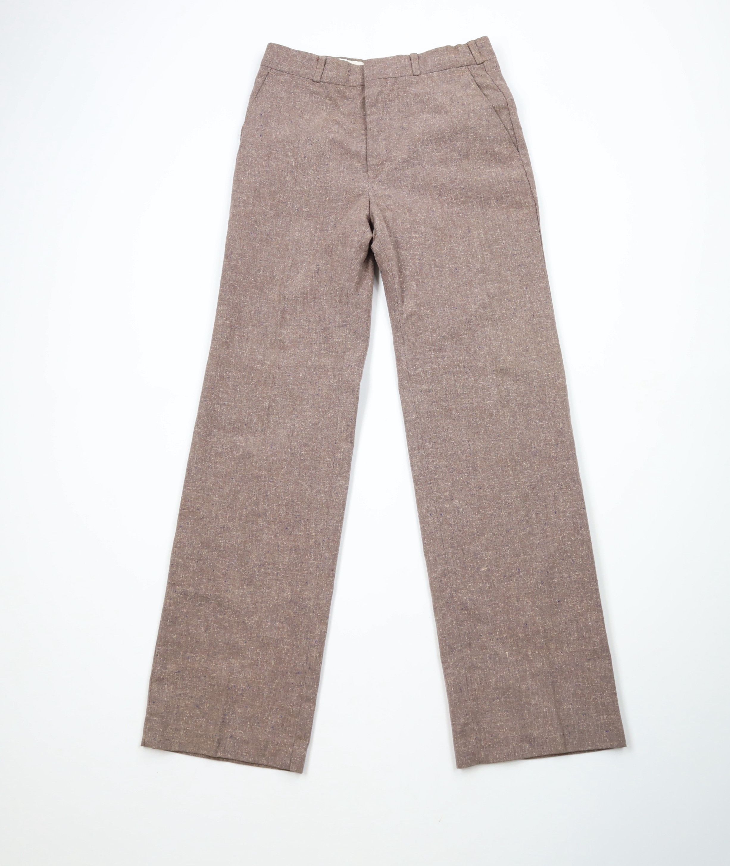 Vintage 60s Rockabilly Tweed Wide Leg Chino Pants Purple USA