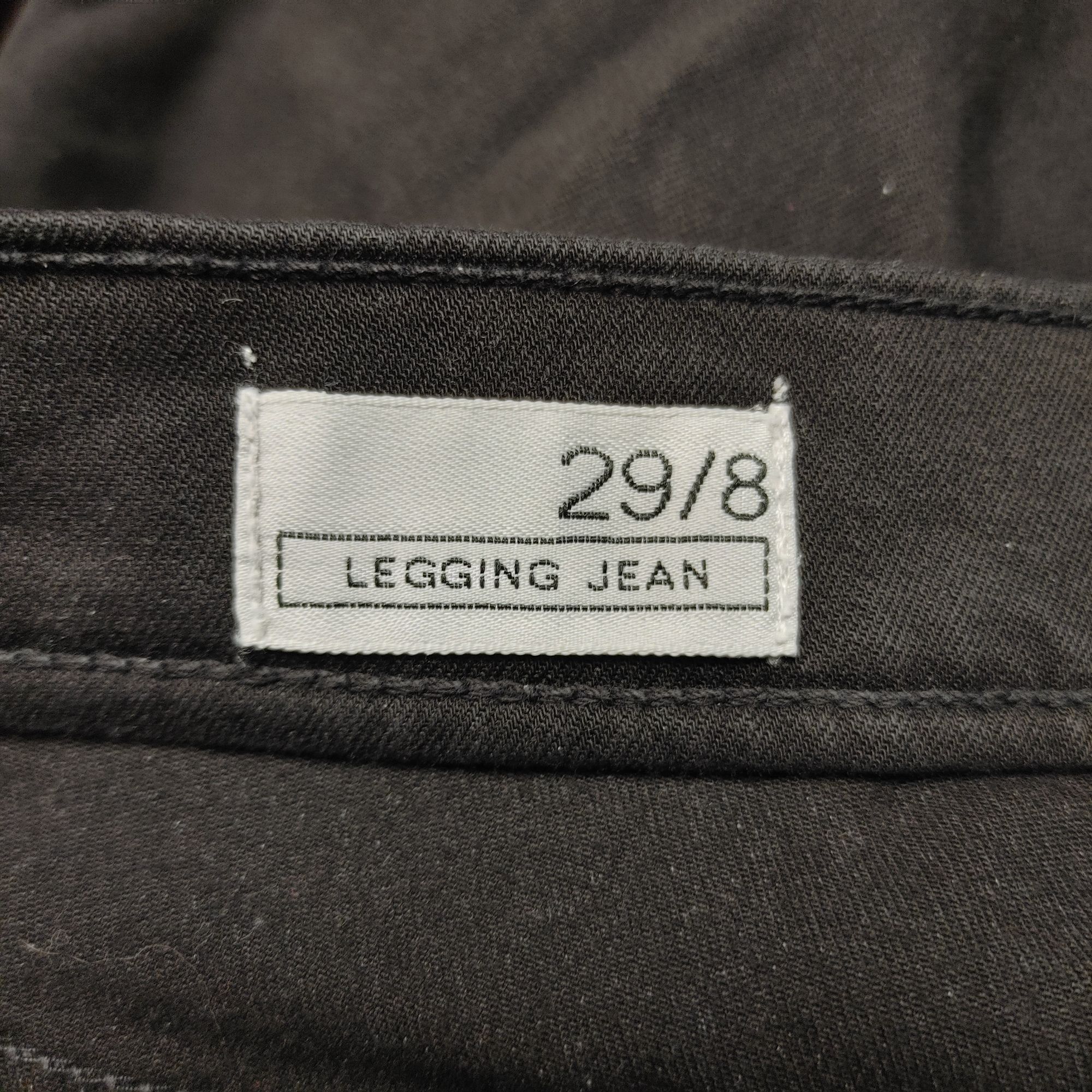 Gap Gap 1969 Women's Black Cropped Zippered Ankle Jean Leggings Size 30" / US 8 / IT 44 - 3 Thumbnail