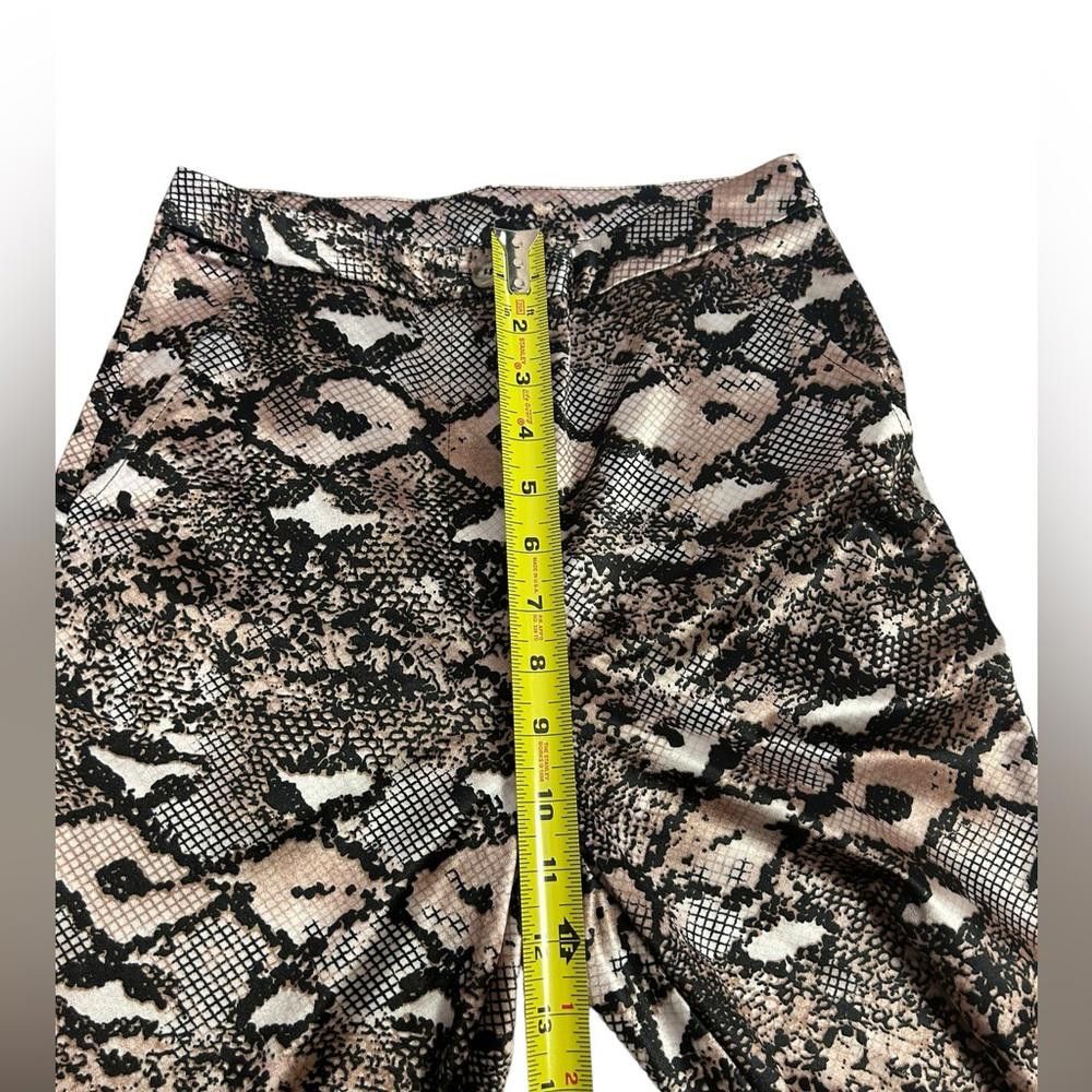 REVOLVE Milk & Honey l Satin Snakeskin Flare Leg Pants Small Size 28" / US 6 / IT 42 - 6 Thumbnail