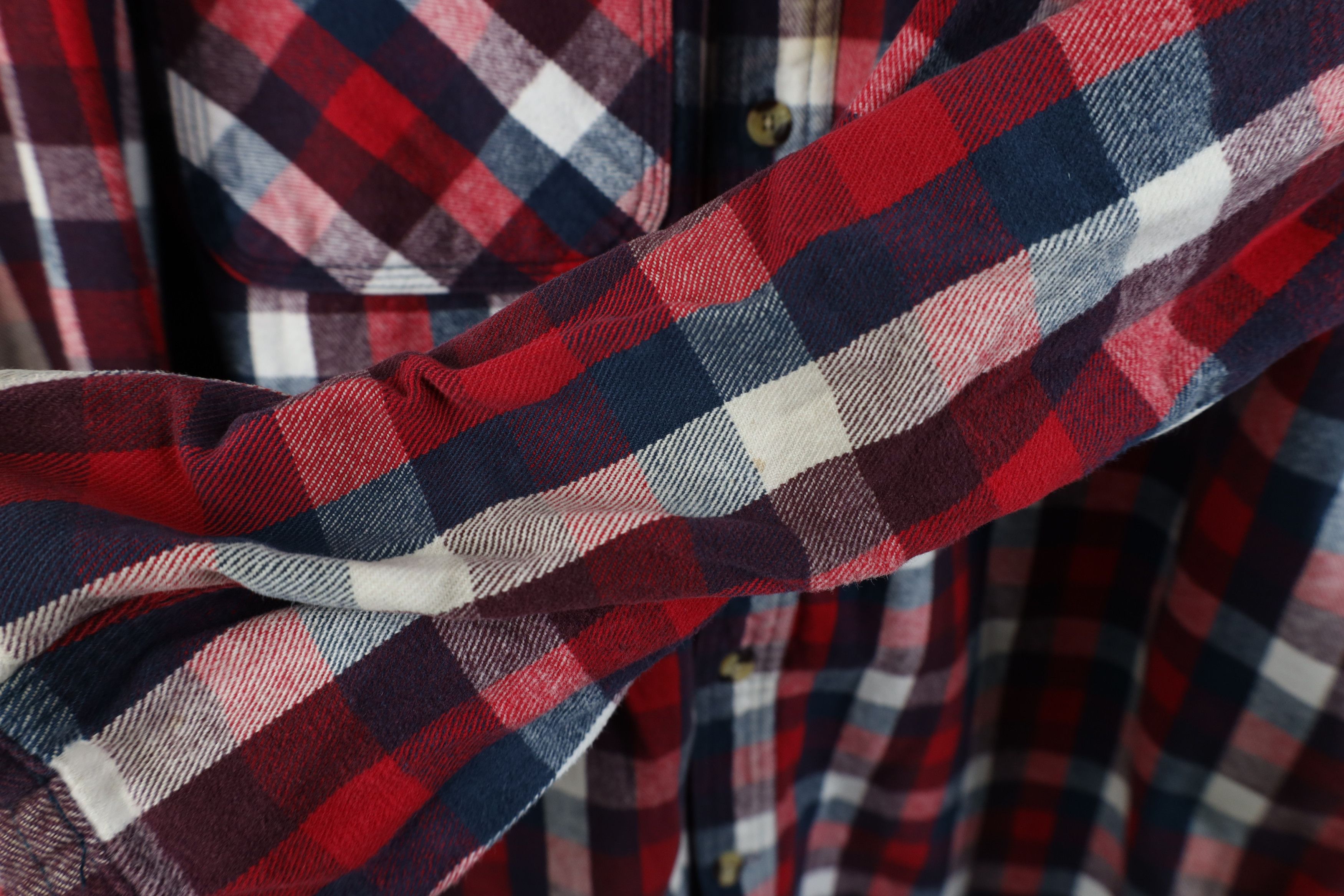 FiveBrother Vintage 90s Five Brother Flannel Button Shirt Plaid Size US XXL / EU 58 / 5 - 7 Thumbnail
