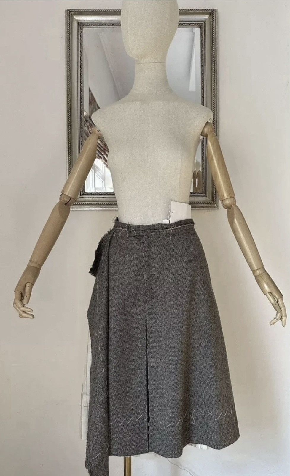 スカート MAISON MARGIELA Women Mid Skirts S51MI0006S30383 961 BLUE Maison Margiela Midi Skirt | Shopbop