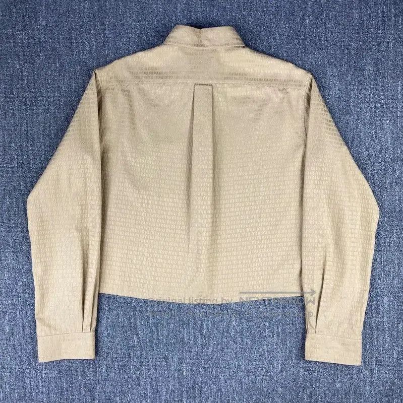 Miu Miu Miu Miu Khaki Cotton Women's Shirt . Size M / US 6-8 / IT 42-44 - 2 Thumbnail