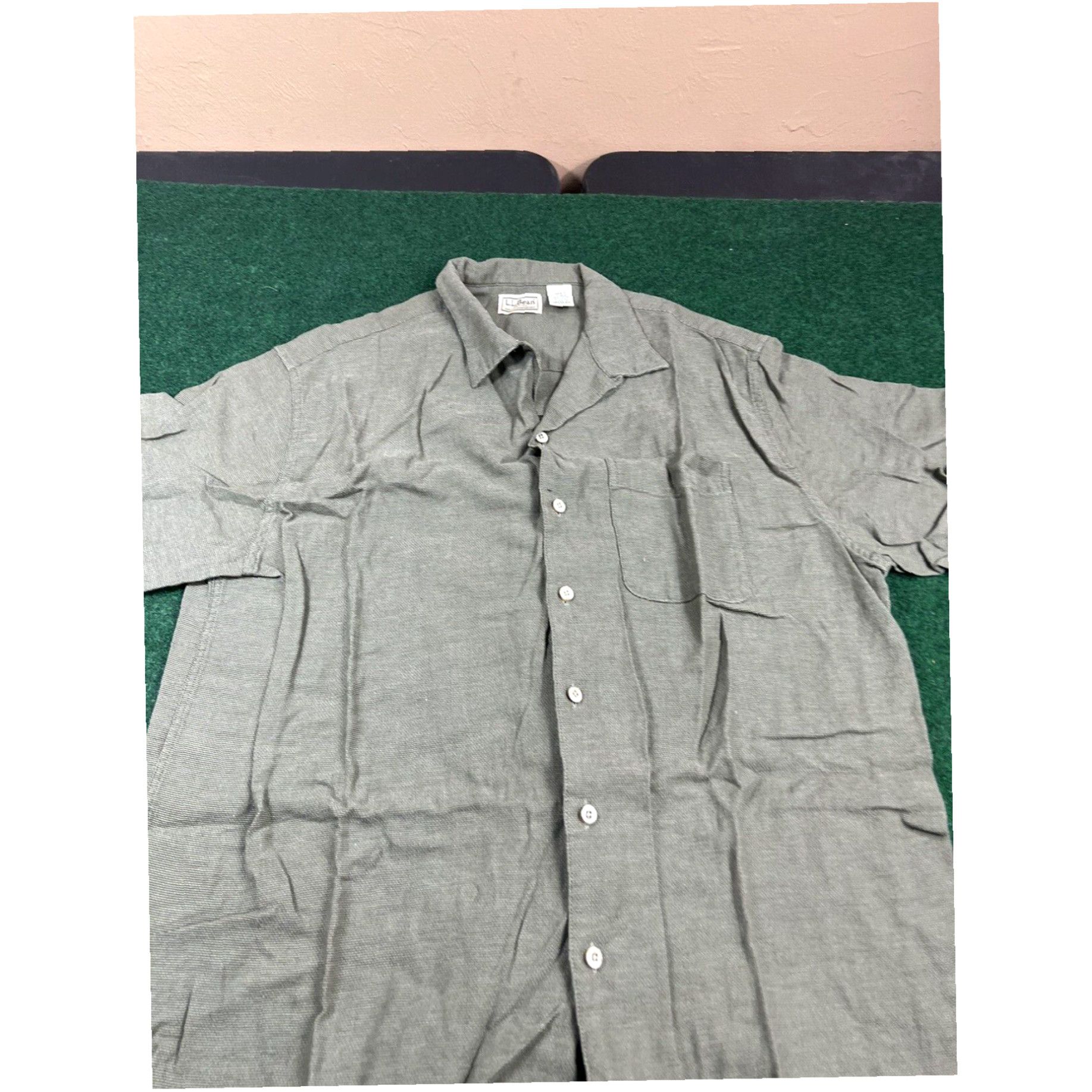 Vintage LL Bean Hiking Outdoor Shirt Men's Large Regular Size US L / EU 52-54 / 3 - 2 Thumbnail