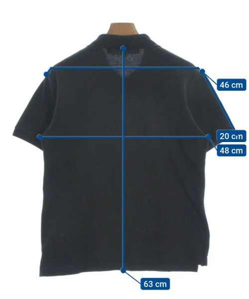 Comme des Garcons PLAY Polo Plain Short Sleeve Embriodered Heart Cotton Black Size US M / EU 48-50 / 2 - 3 Thumbnail